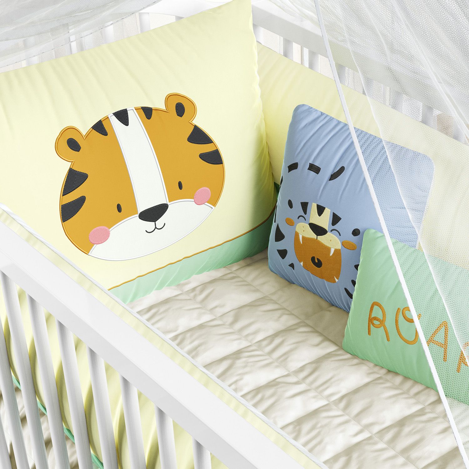 Kit Berço Carinha de Tigre