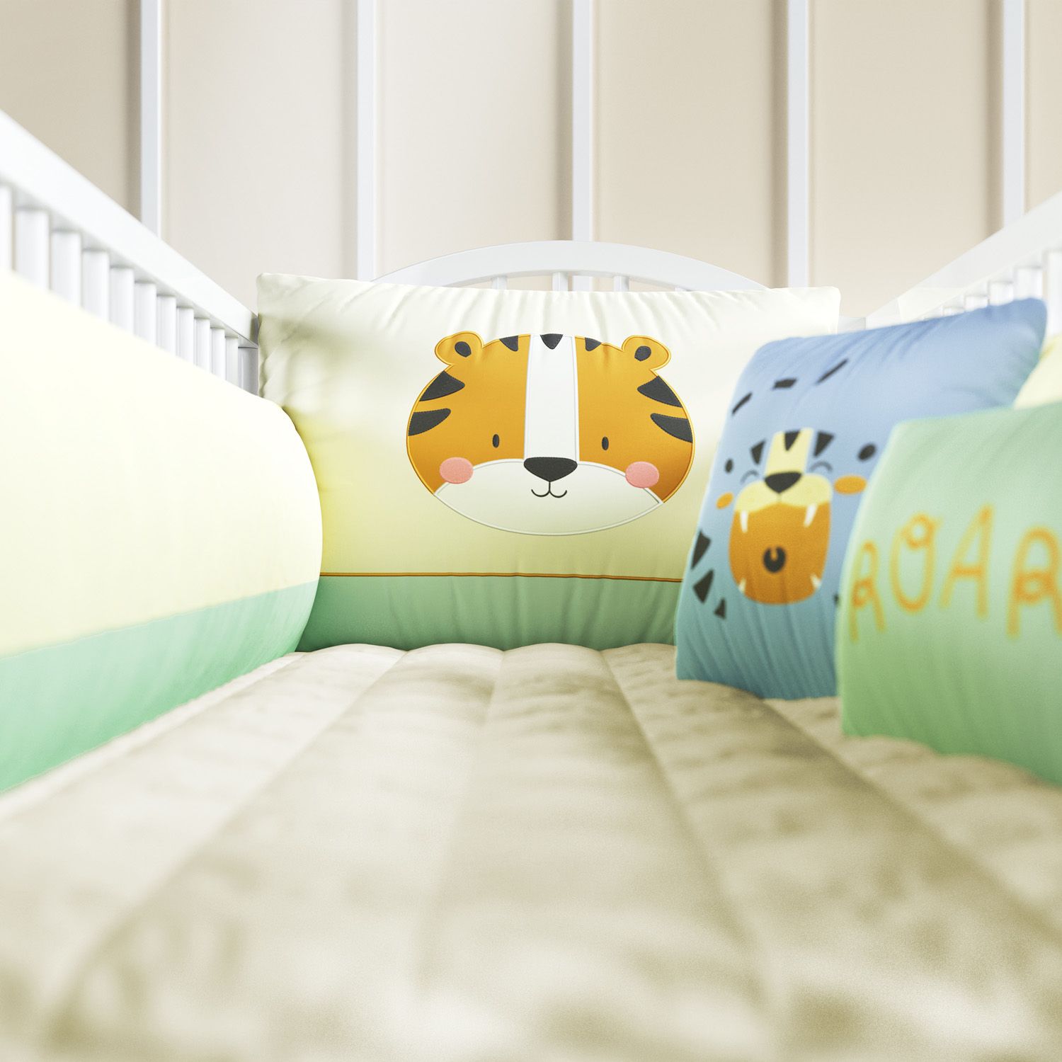 Kit Berço Carinha de Tigre