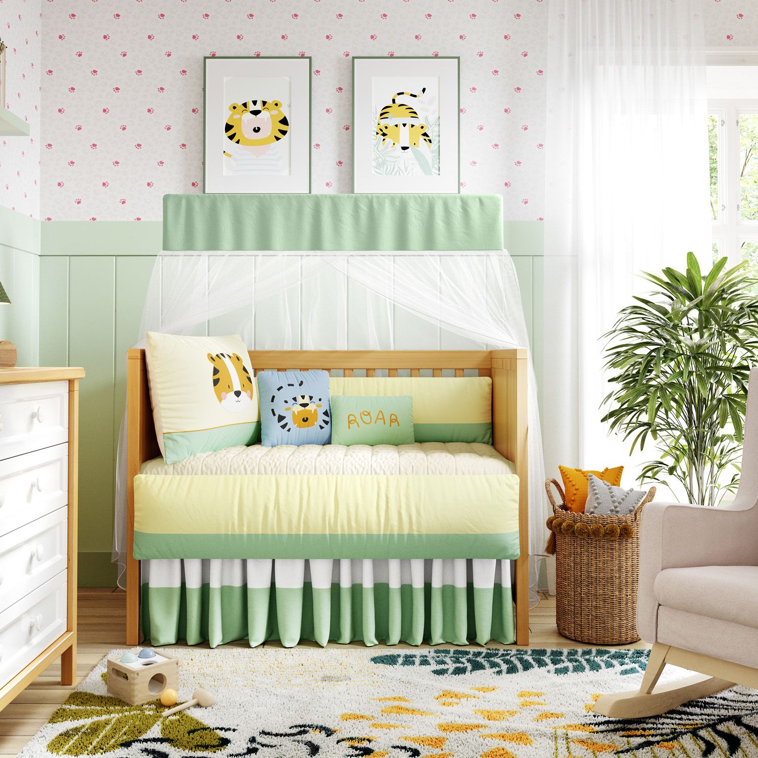 Kit Berço Carinha de Tigre