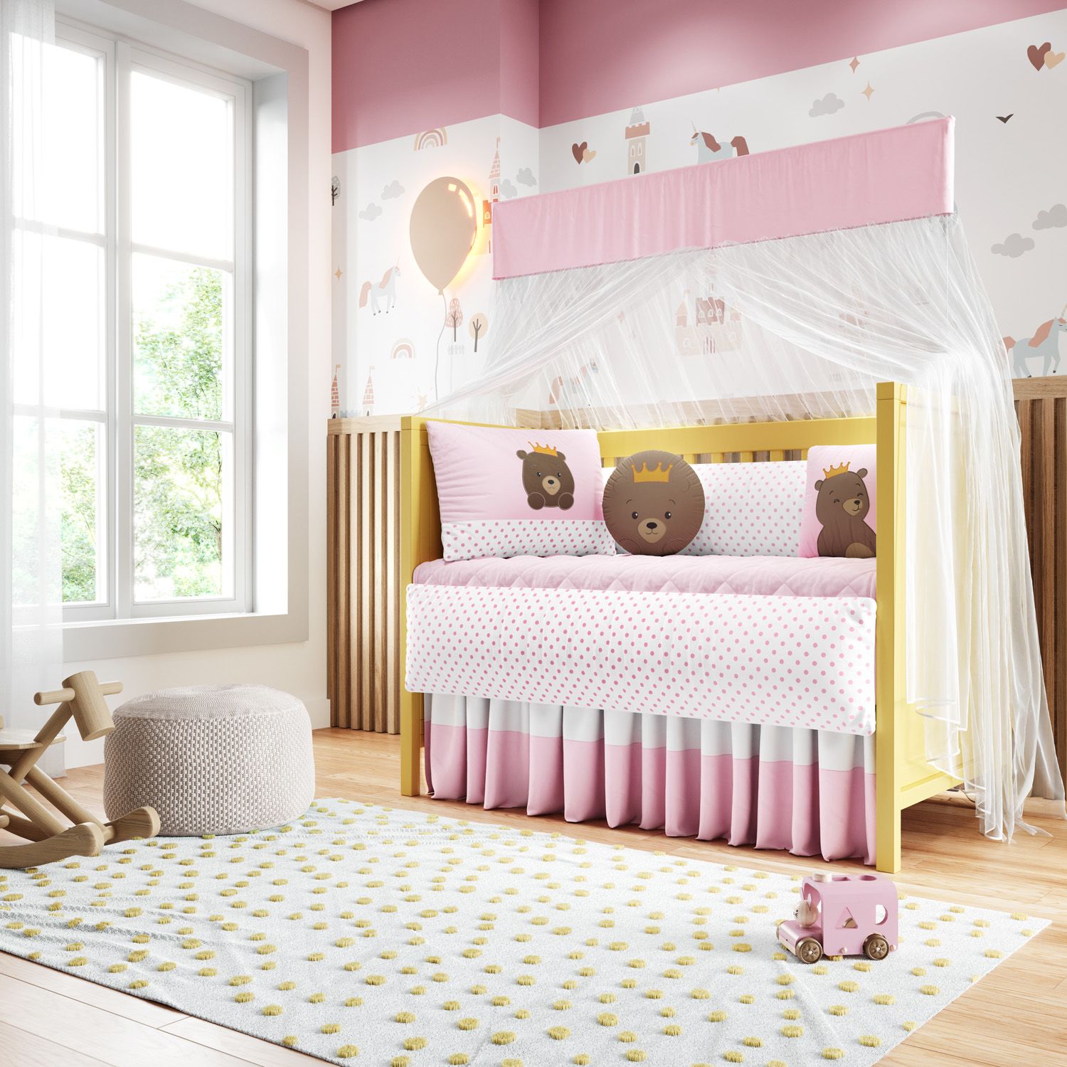 Kit Berço Ursa Princesa