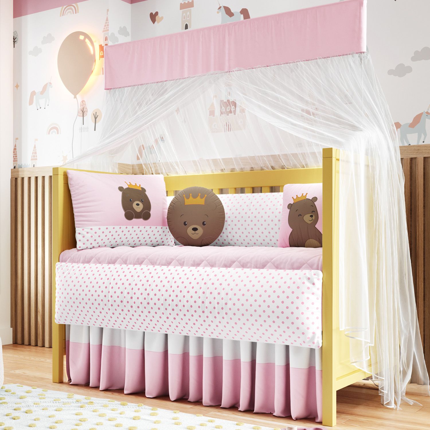 Kit Berço Ursa Princesa