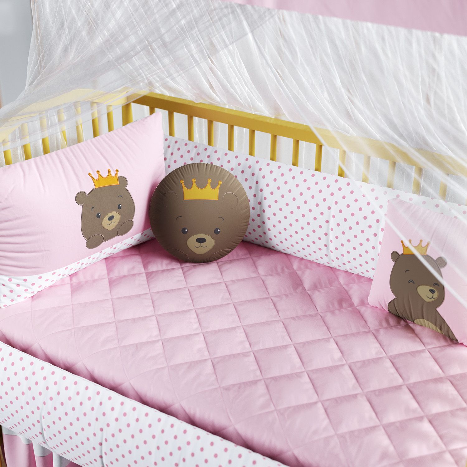 Kit Berço Ursa Princesa