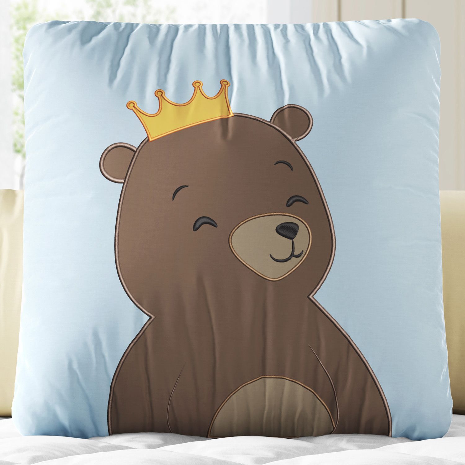 Almofada Quadrada Ursinho Príncipe