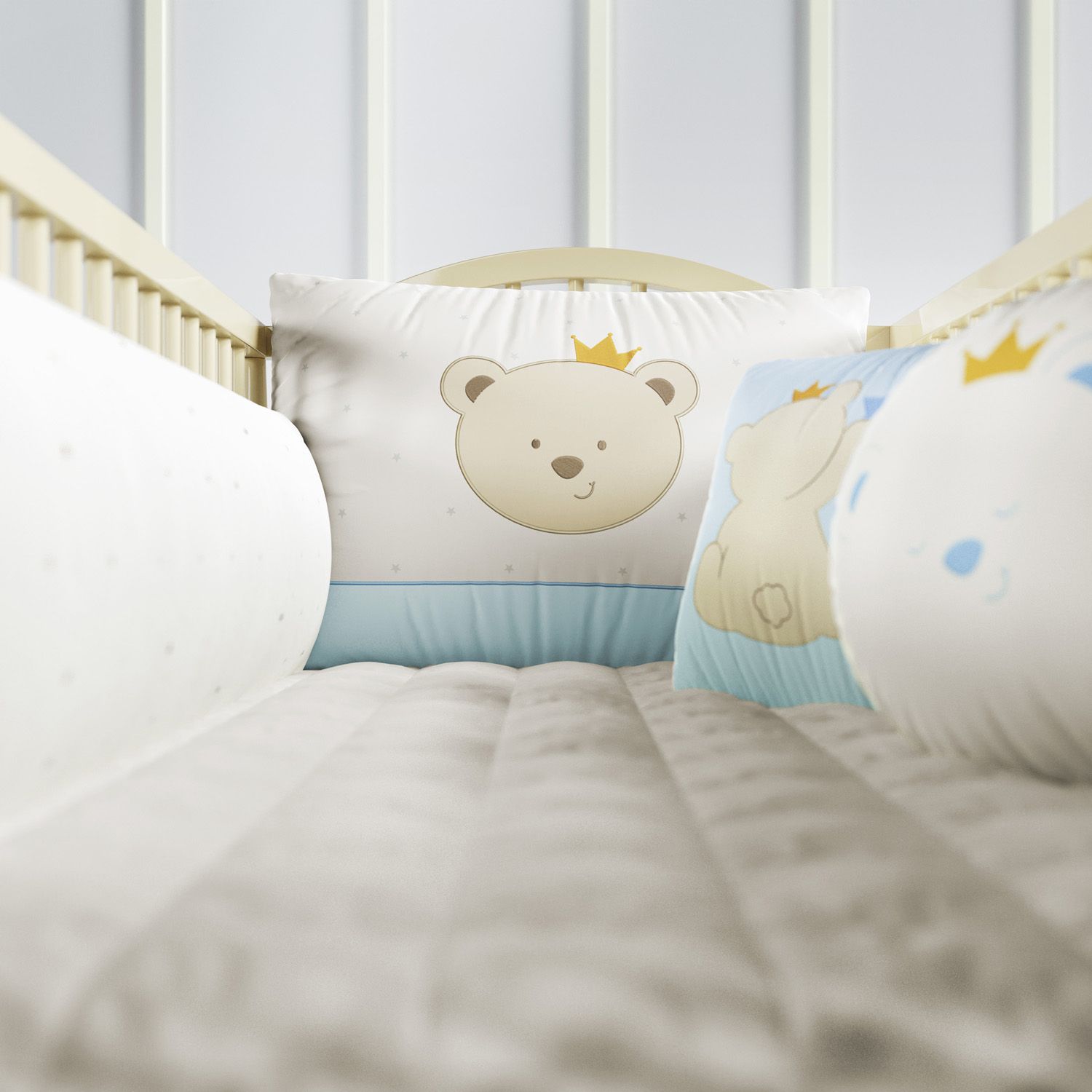 Kit Berço Urso com Coroa