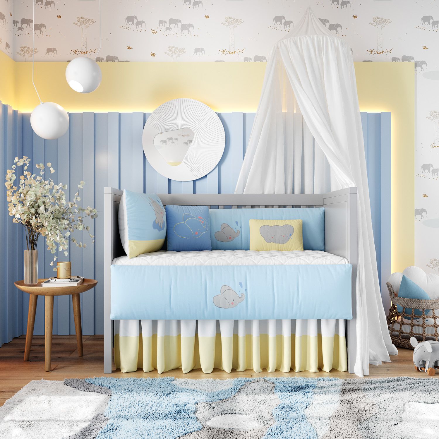 Kit Berço Elefantinho Baby