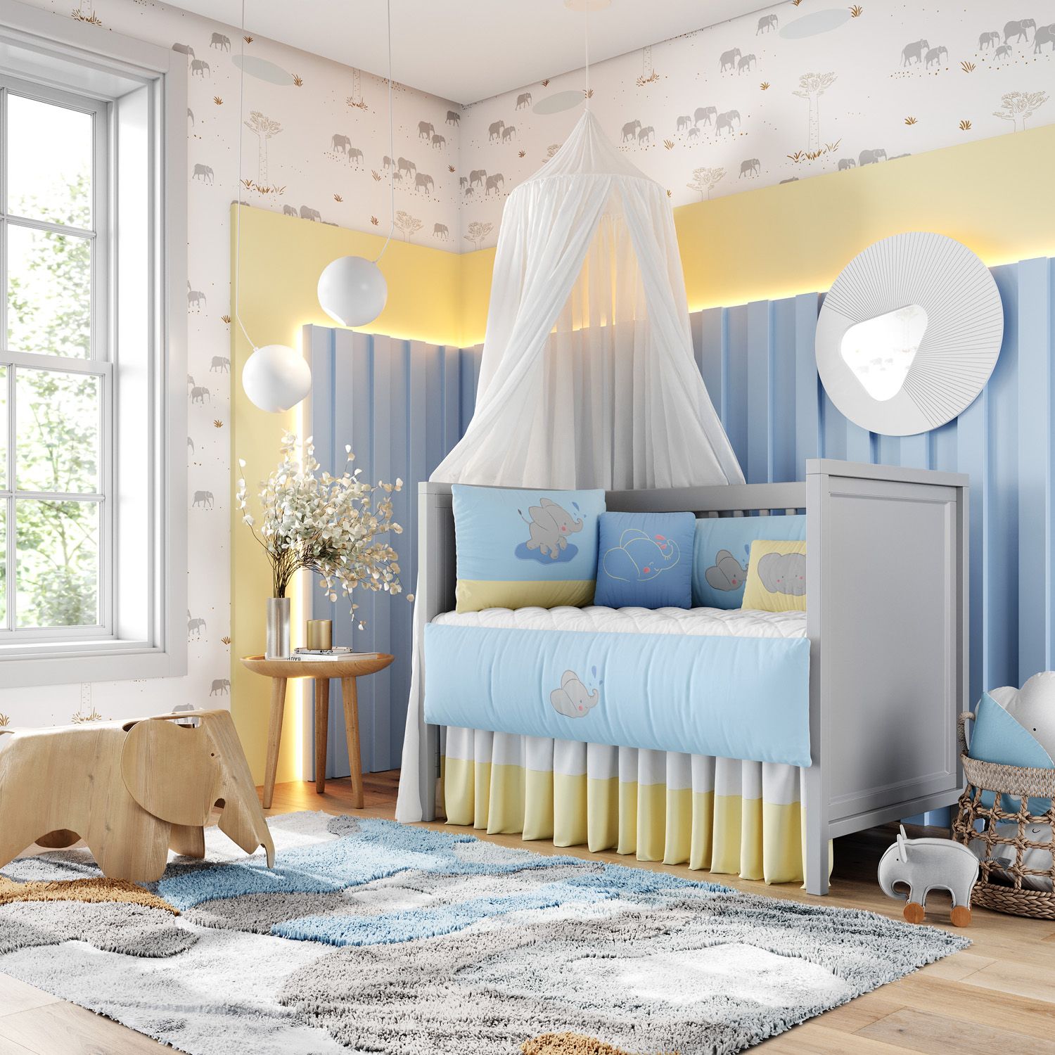 Kit Berço Elefantinho Baby