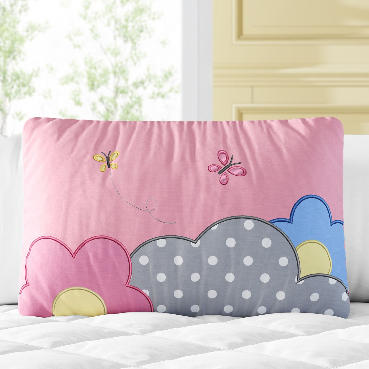 Almofada Retangular Jardim de Borboletas 35cm