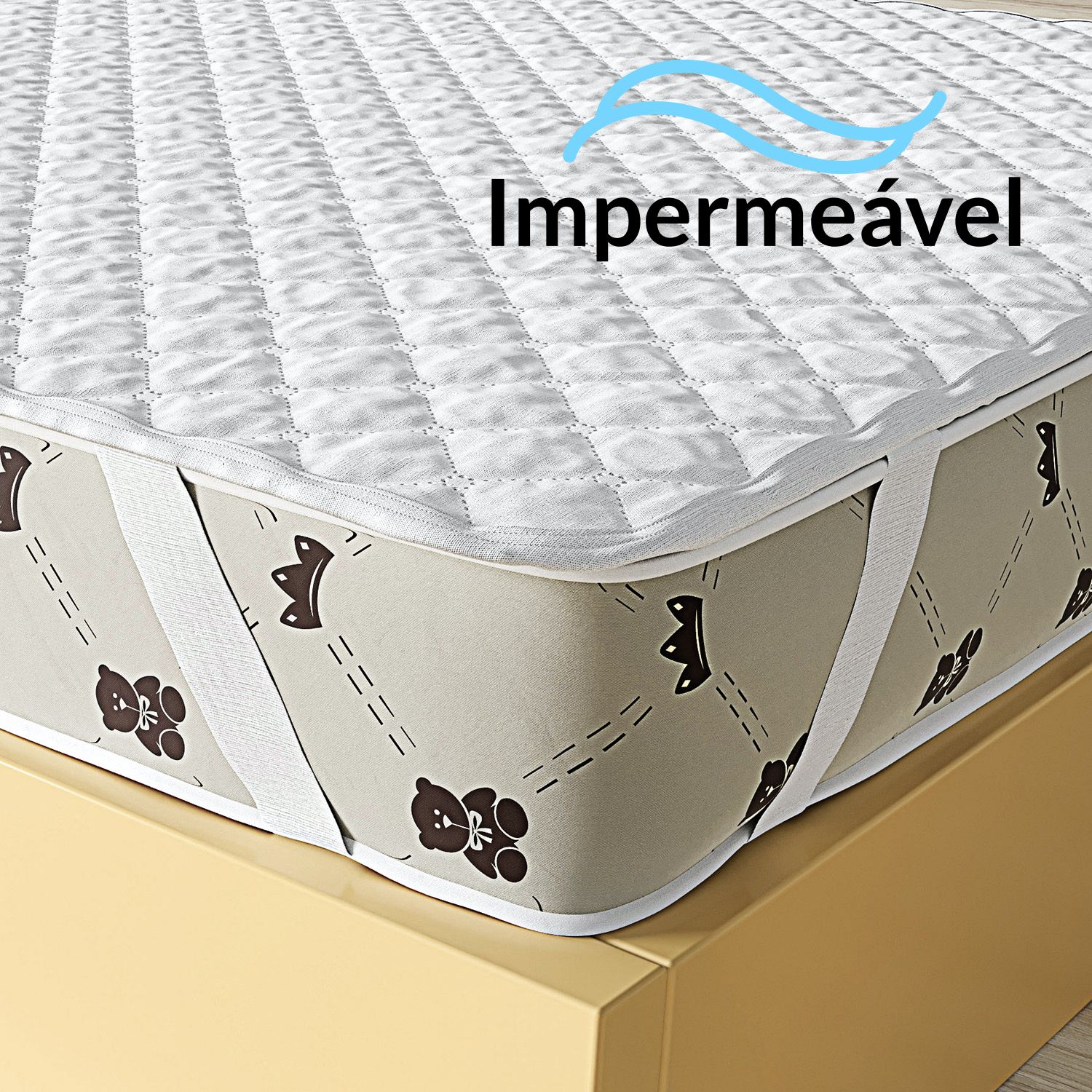 Protetor de Colchão Impermeável Berço Americano 130x70