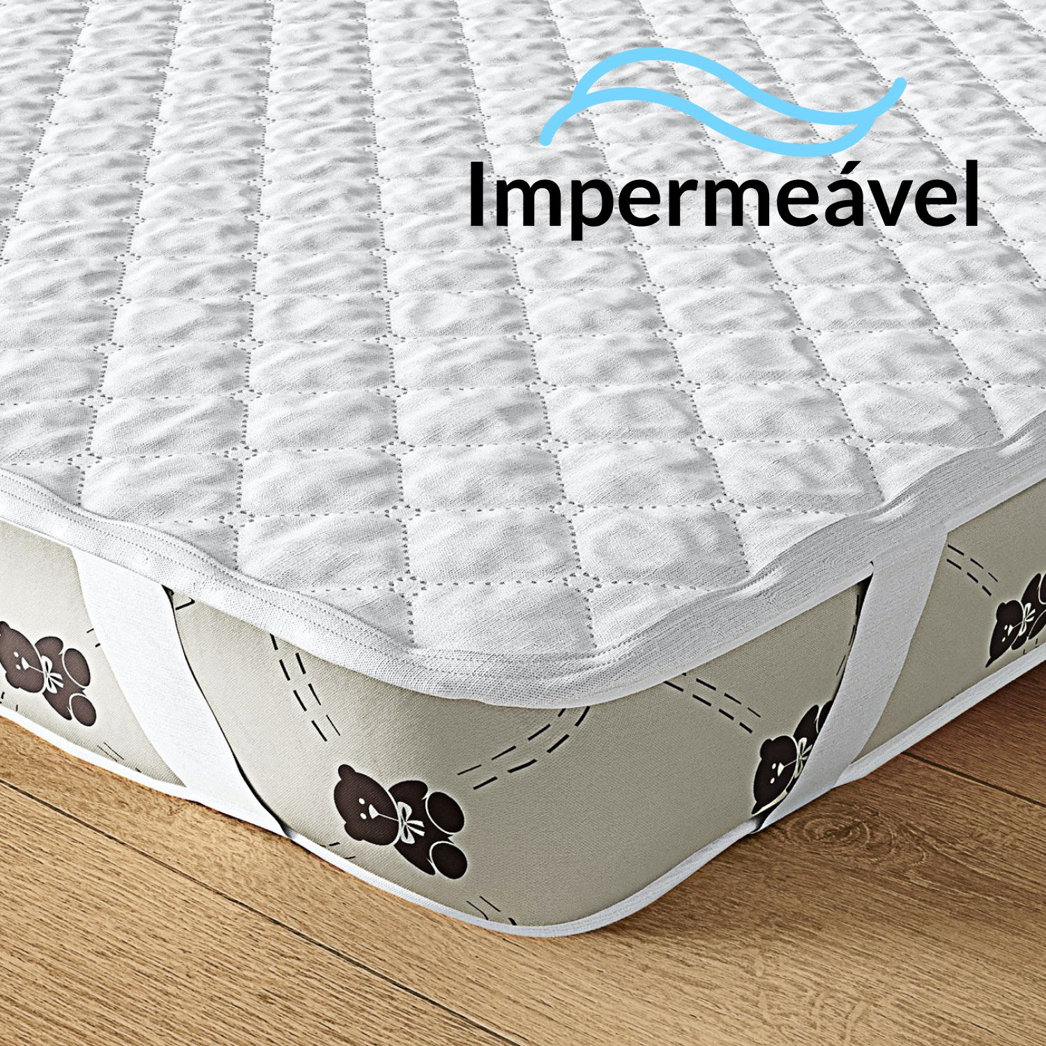 Protetor de Colchão Impermeável Berço Americano 130x70