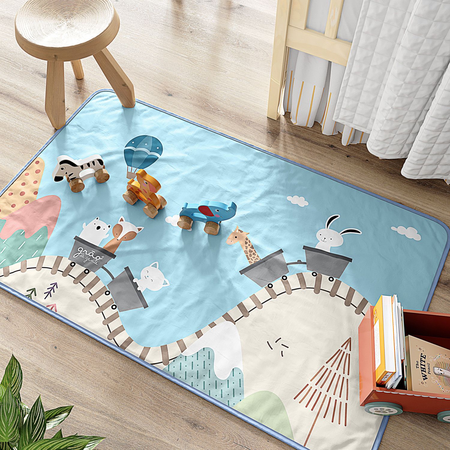 Tapete Retangular Piquenique Rosa 61cm