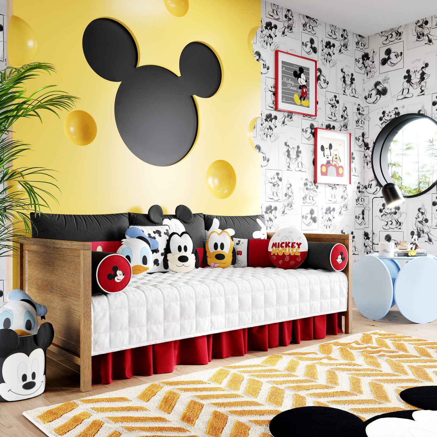 Kit Cama Babá Amiguinhos Mickey Mouse