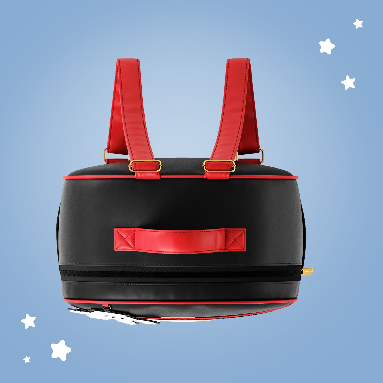 Mochila Maternidade Mickey Mouse Preto e Vermelho 36cm