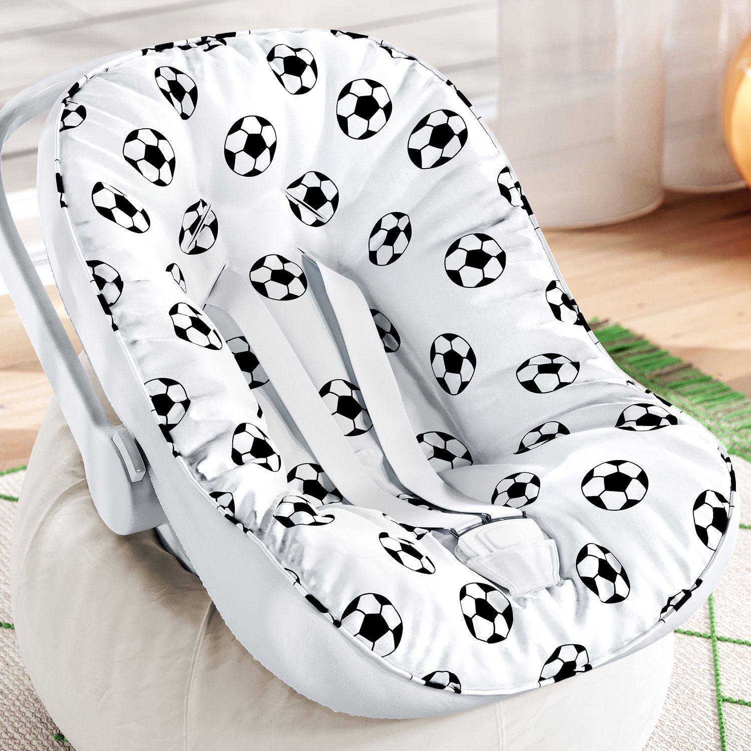 Capa de Carrinho com Protetor de Cinto Futebol