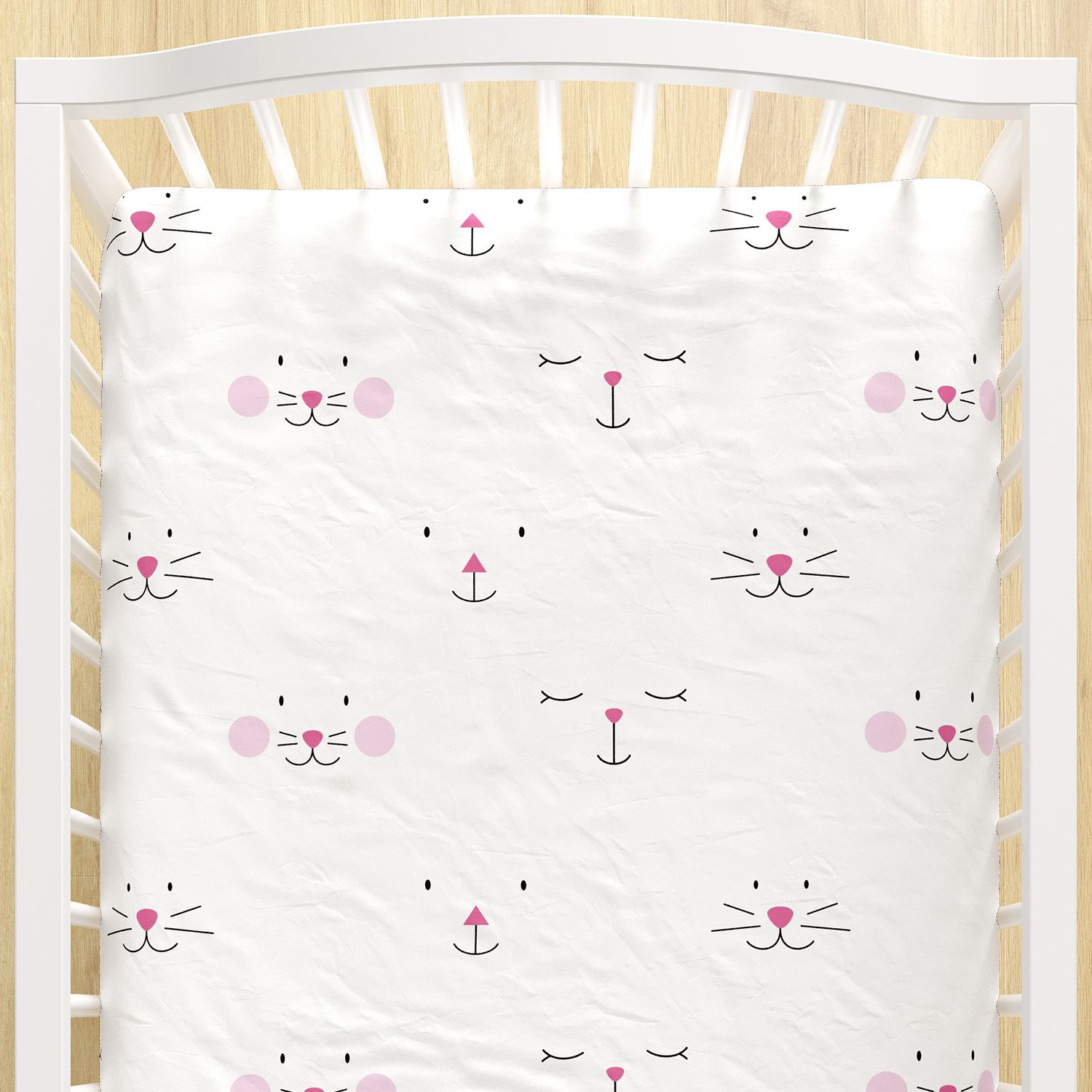 Lençol Berço com Elástico Amiguinhos Azul