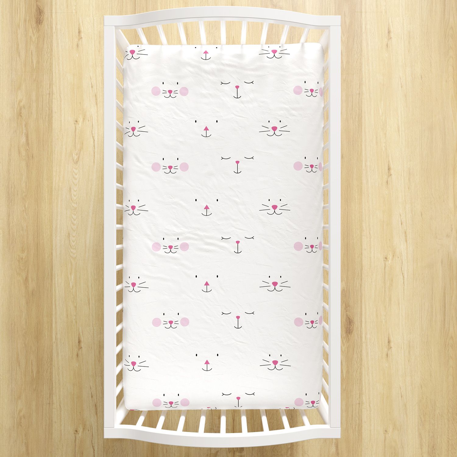 Lençol Berço com Elástico Amiguinhos Azul