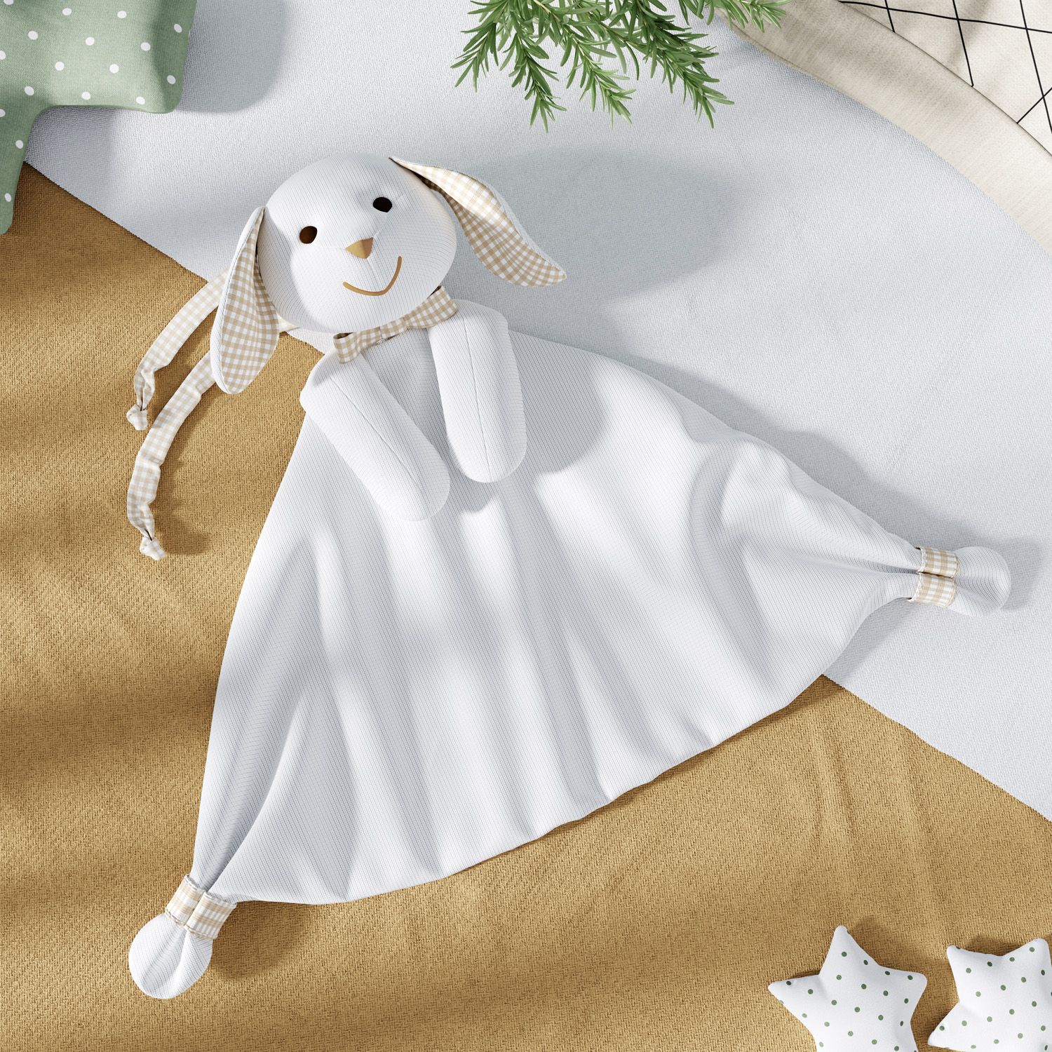 Naninha de Bebê Coelhinho Branco