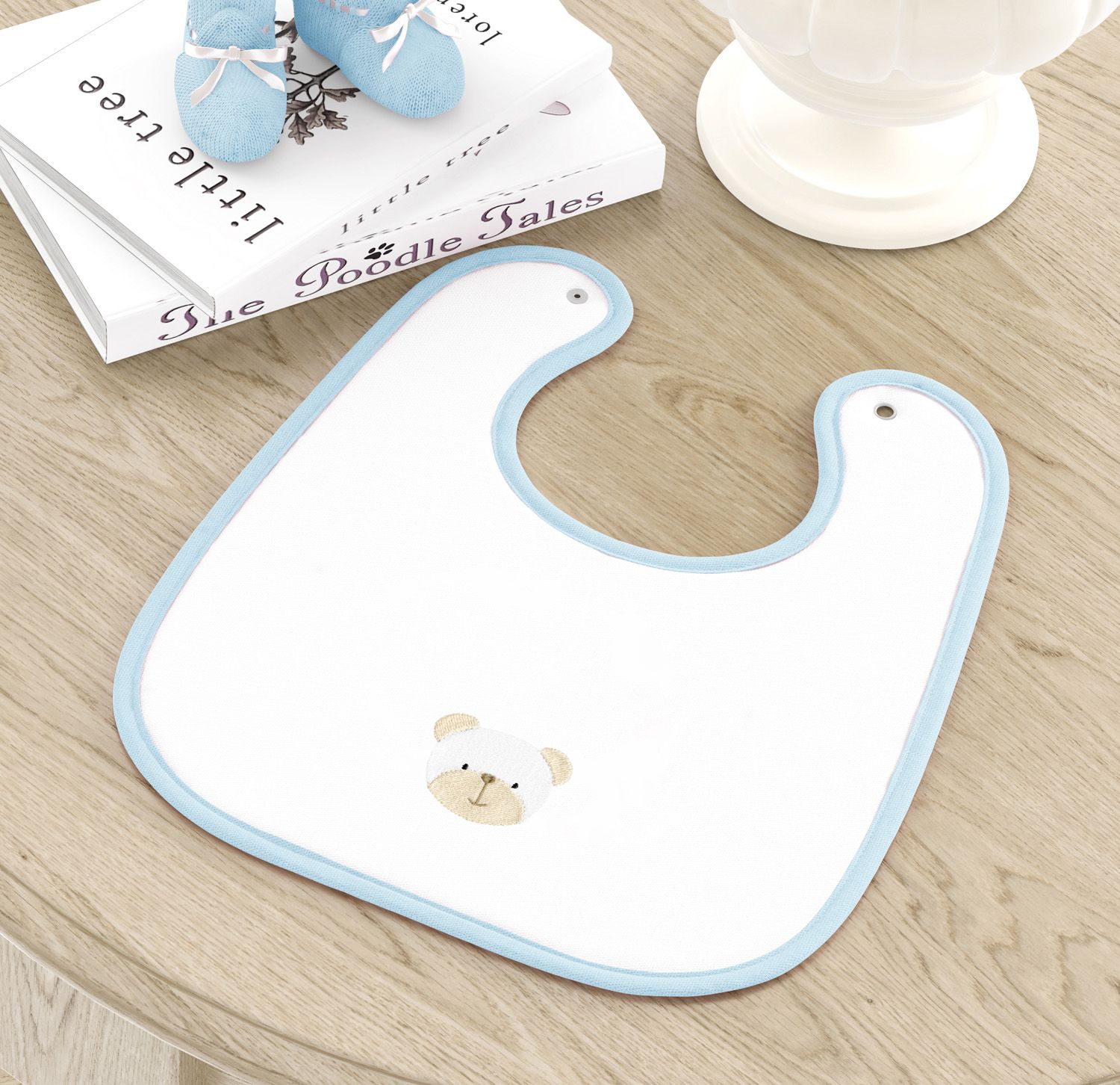 Babador Ursinho Branco