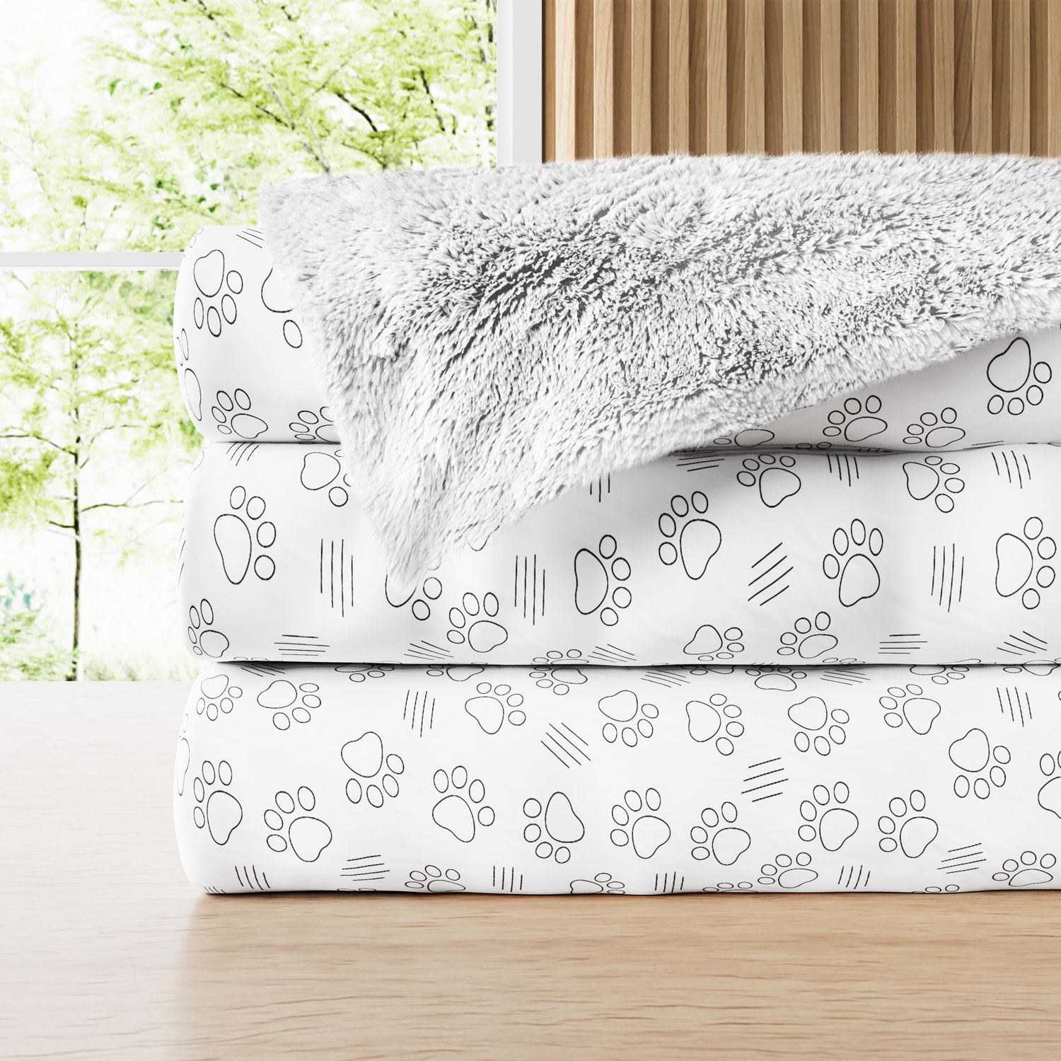 Cobertor Dupla Face com Soft Patinhas Safári 1M