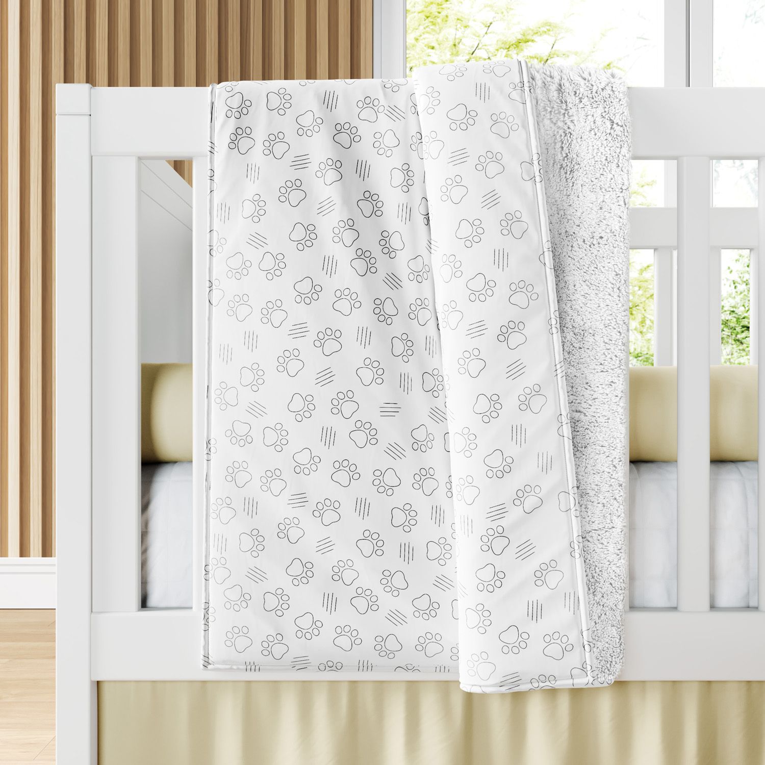 Cobertor Dupla Face com Soft Patinhas Safári 1M