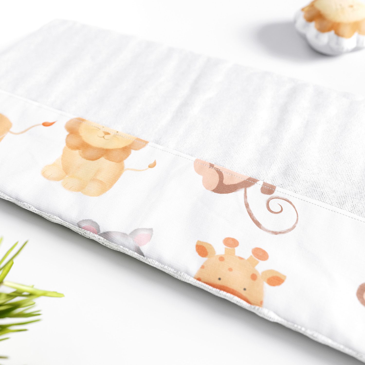 Jogo de Fraldas de Ombro Patinhas e Safári Aquarela 4 Peças