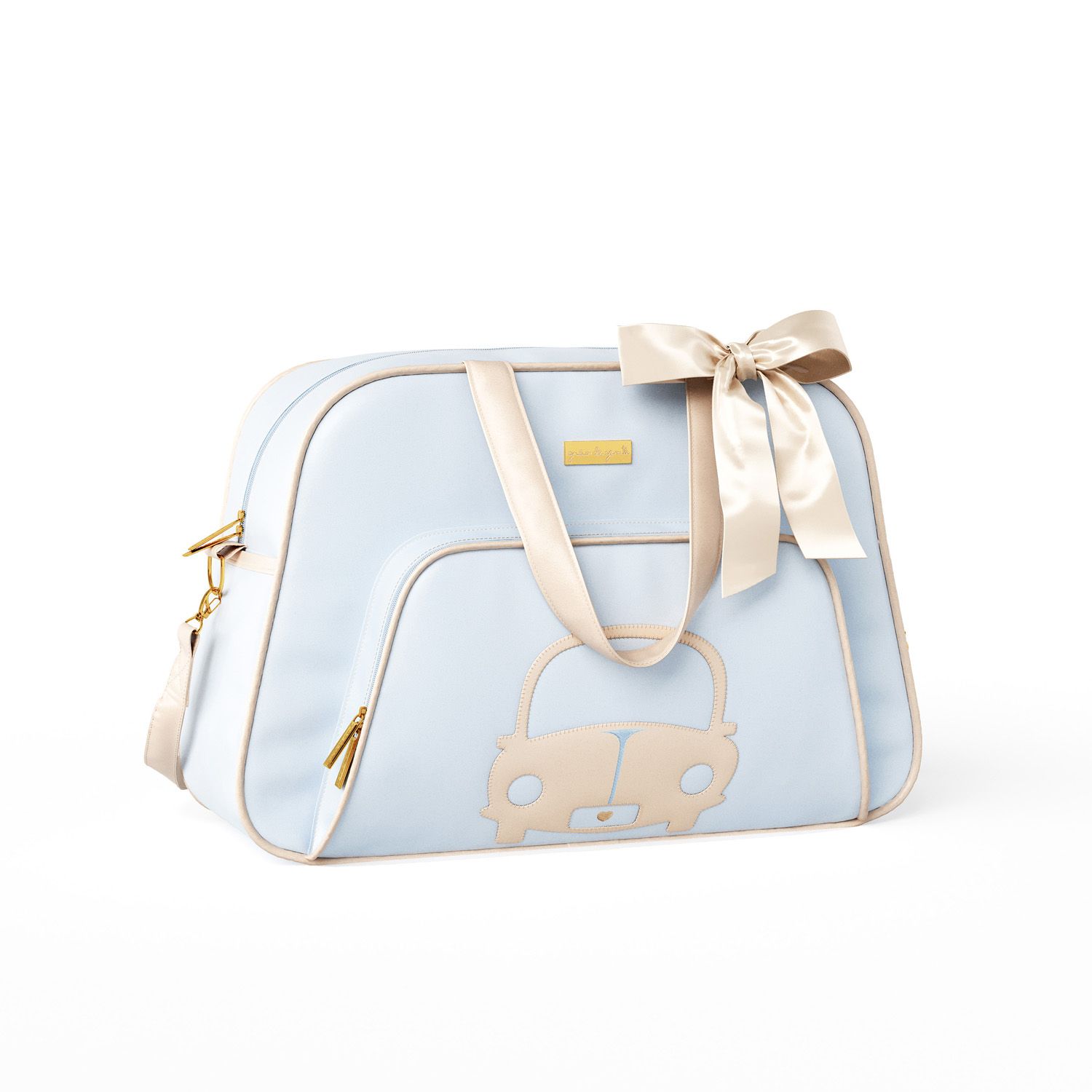 Bolsa Maternidade Carrinhos Azul Bebê 45cm