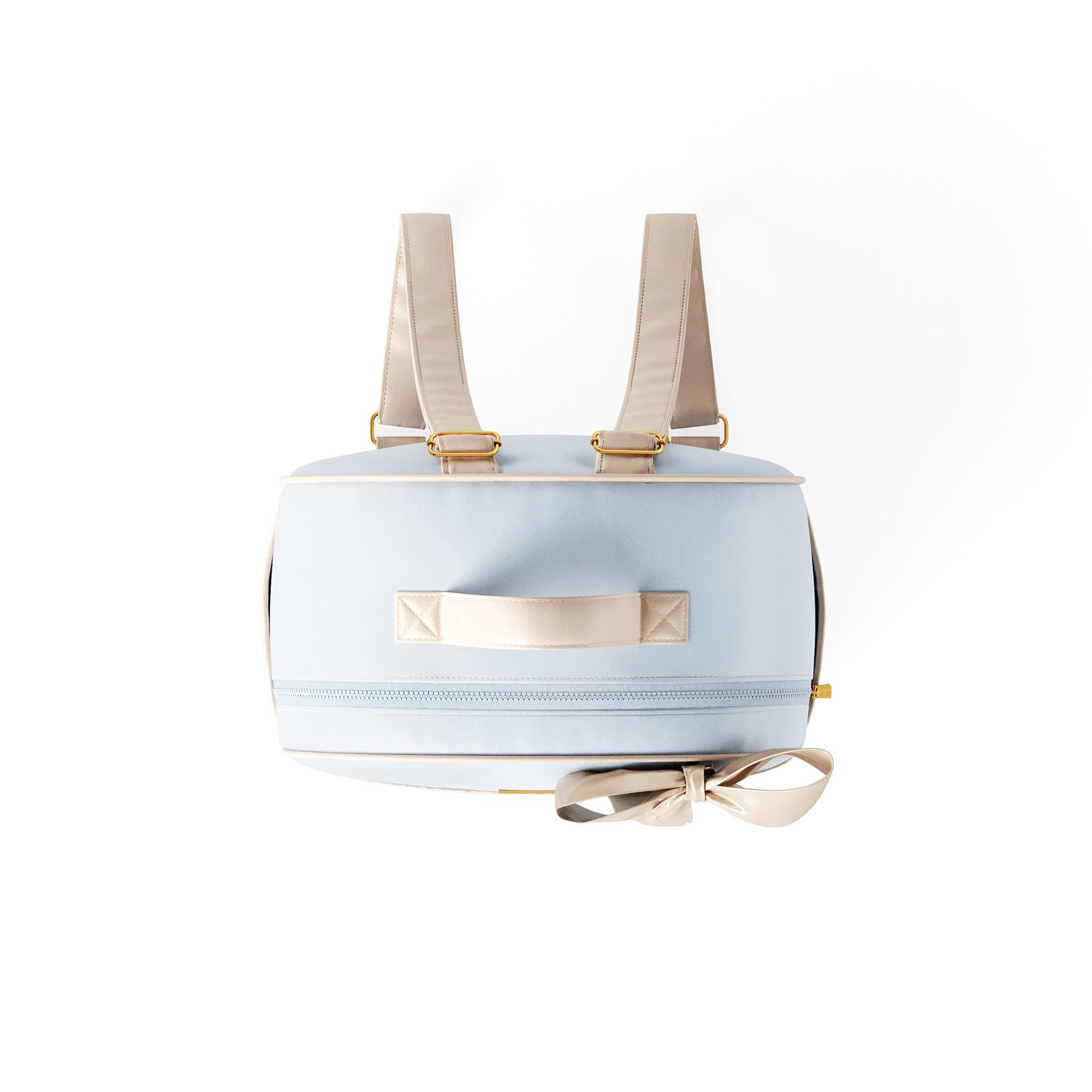 Mochila Maternidade Carrinhos Azul Bebê 36cm