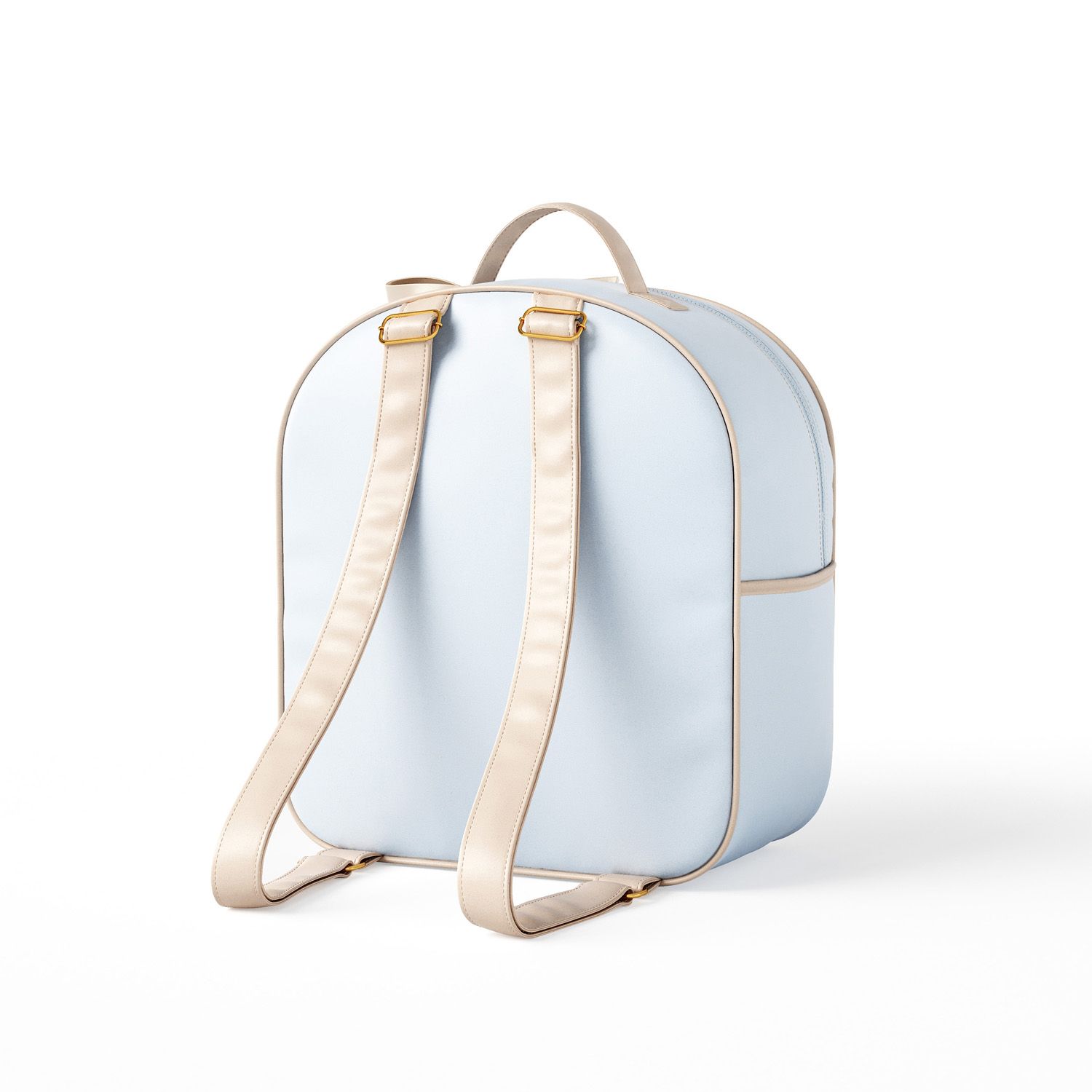 Mochila Maternidade Carrinhos Azul Bebê 36cm