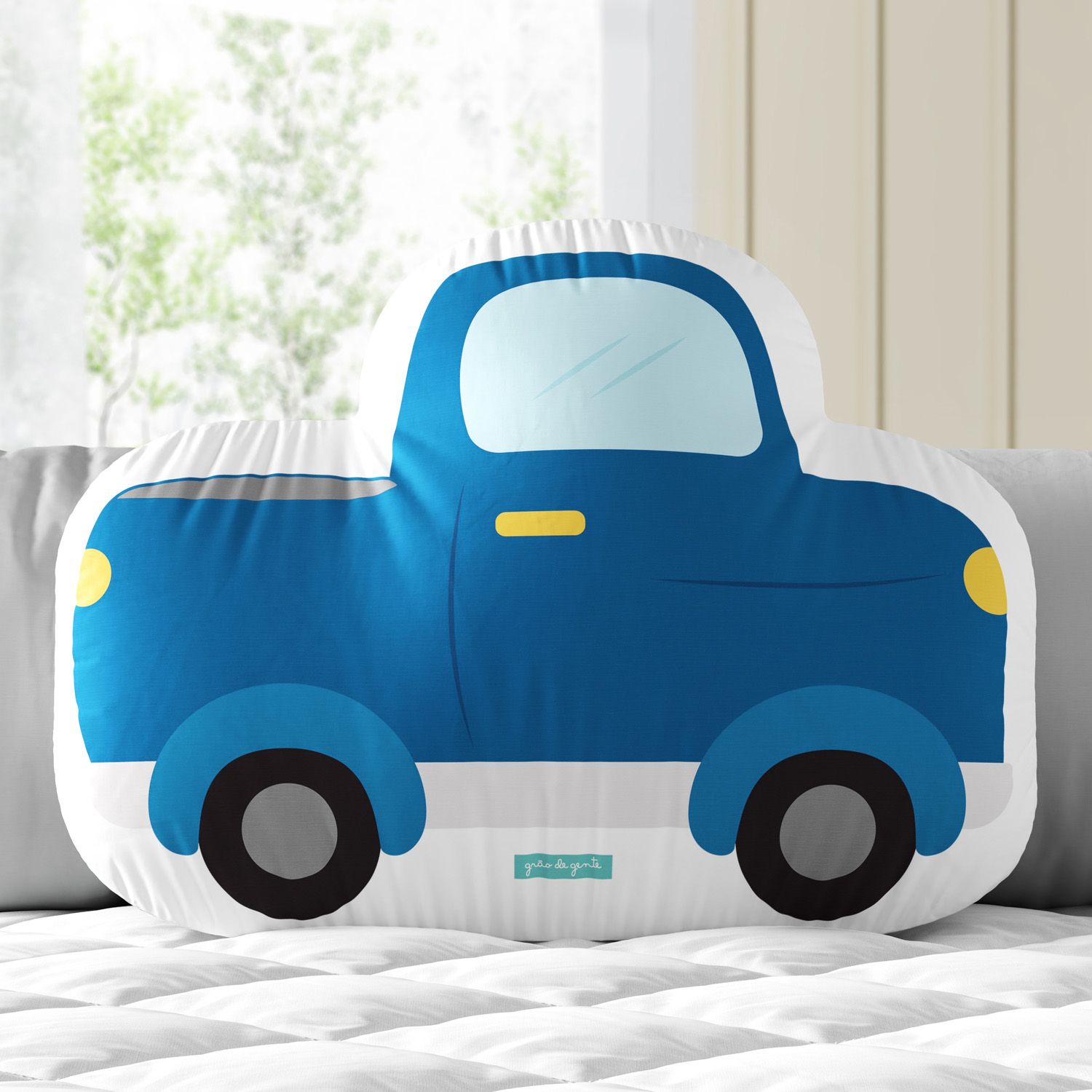 Almofada Caminhonete Azul 33cm