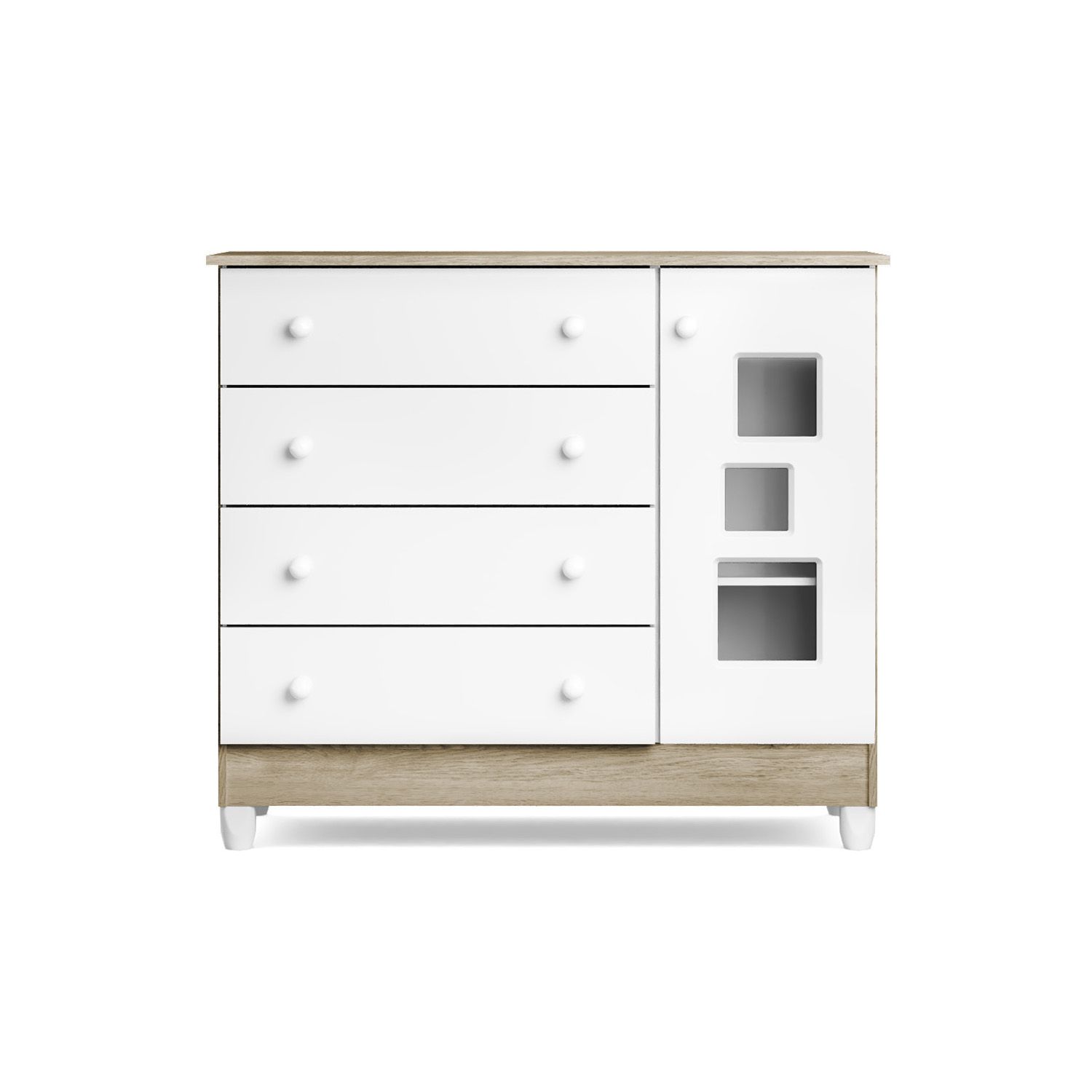Cômoda Infantil Branco com Porta Meli — vista alternativa