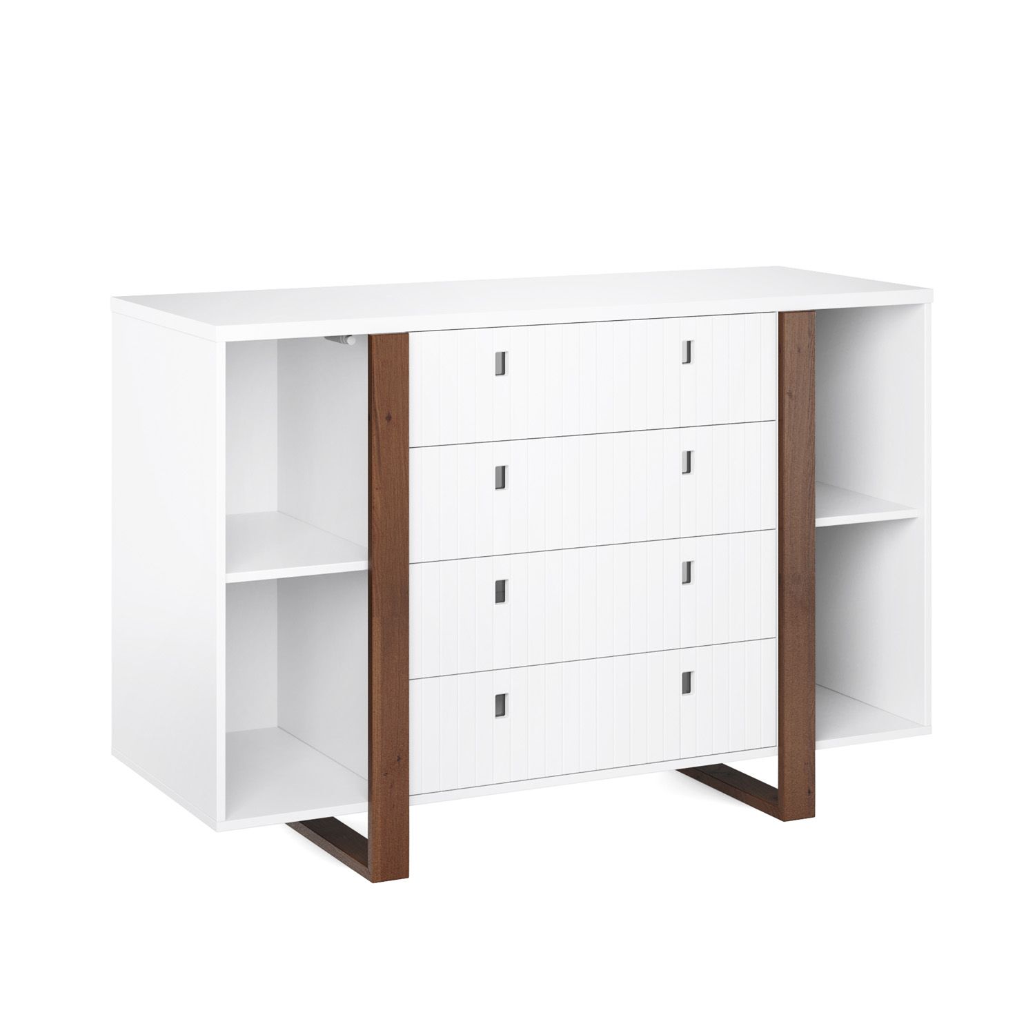 Cômoda Infantil Branco com Porta Dominó