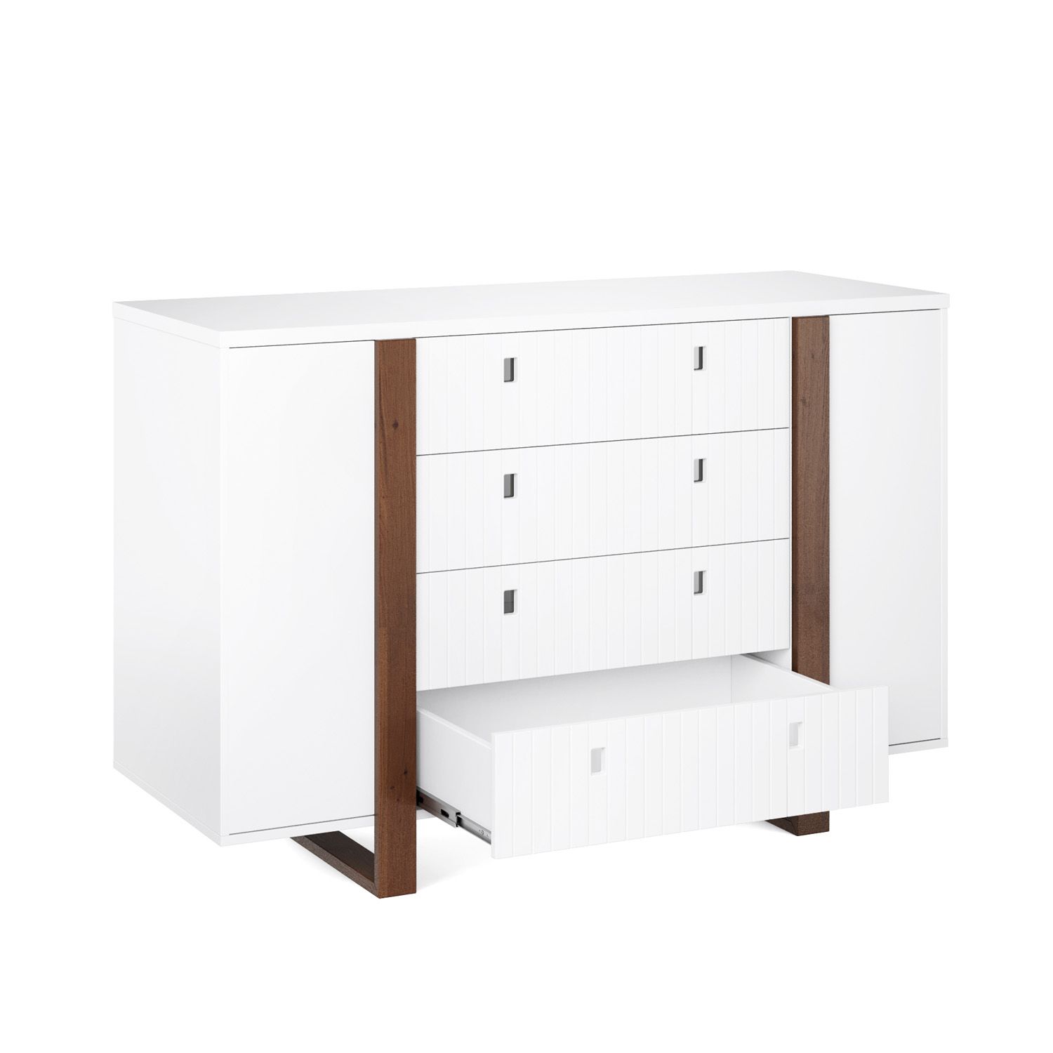 Cômoda Infantil Branco com Porta Dominó