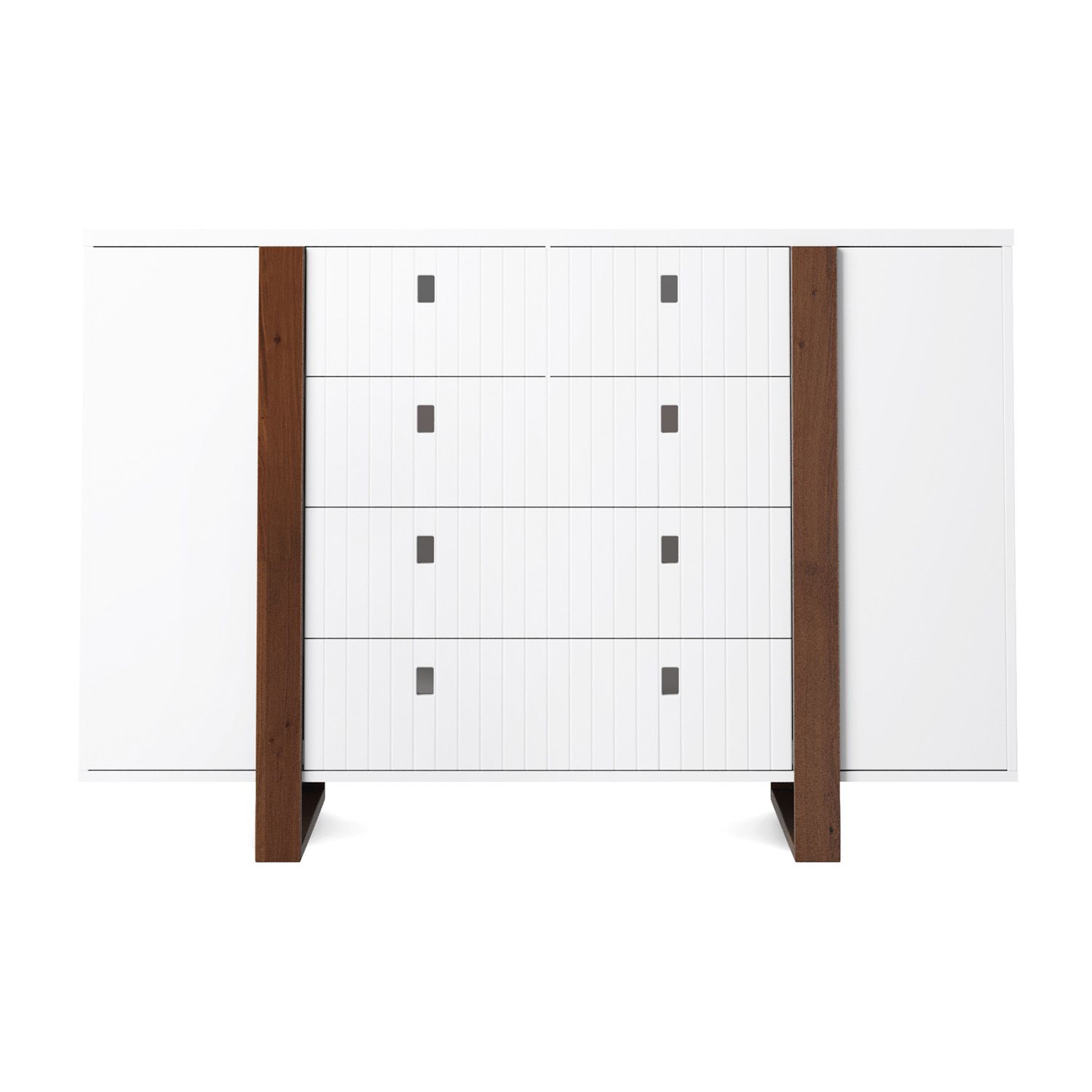 Cômoda Infantil Branco com Porta Dominó