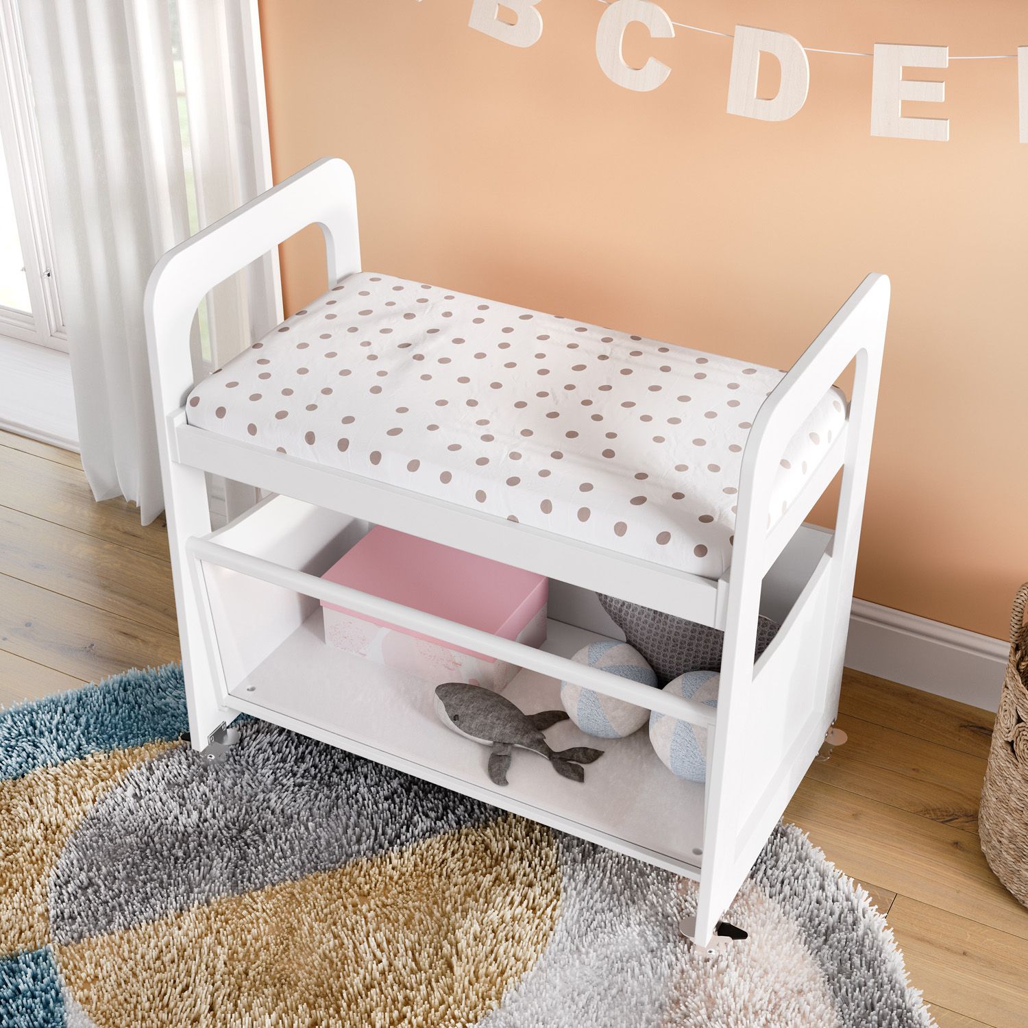 Mini Berço Branco Moisés + Mini Colchão Brinde