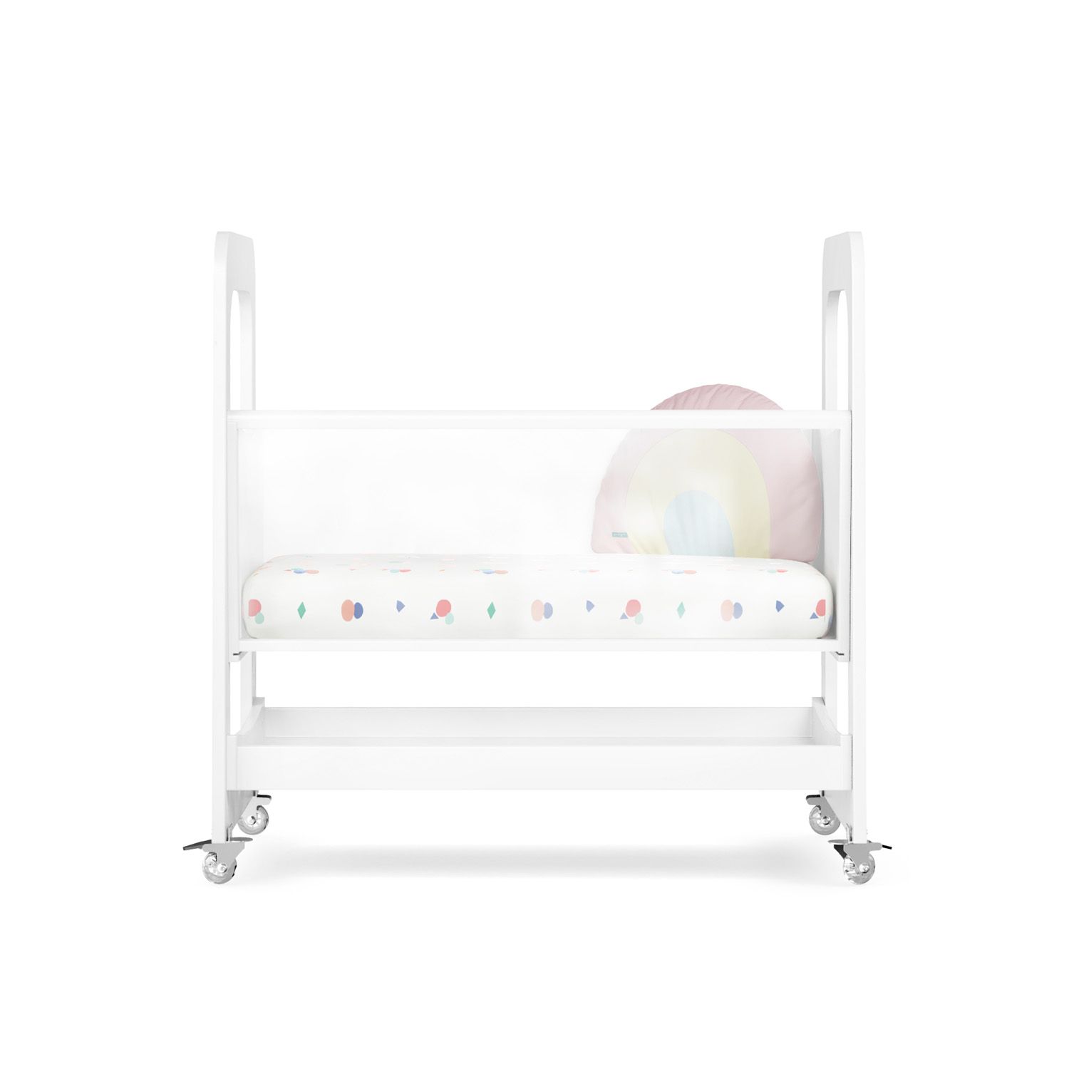 Mini Berço Branco Moisés + Mini Colchão Brinde