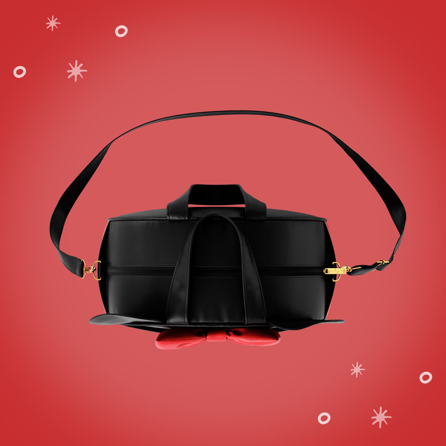 Bolsa Maternidade Minnie Mouse Vermelho e Preto 35cm