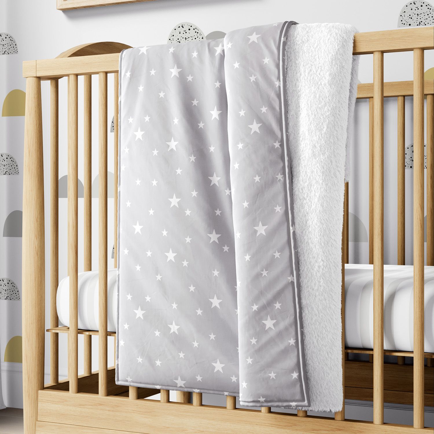 Cobertor Dupla Face com Soft Estrelinhas Rosa 1M