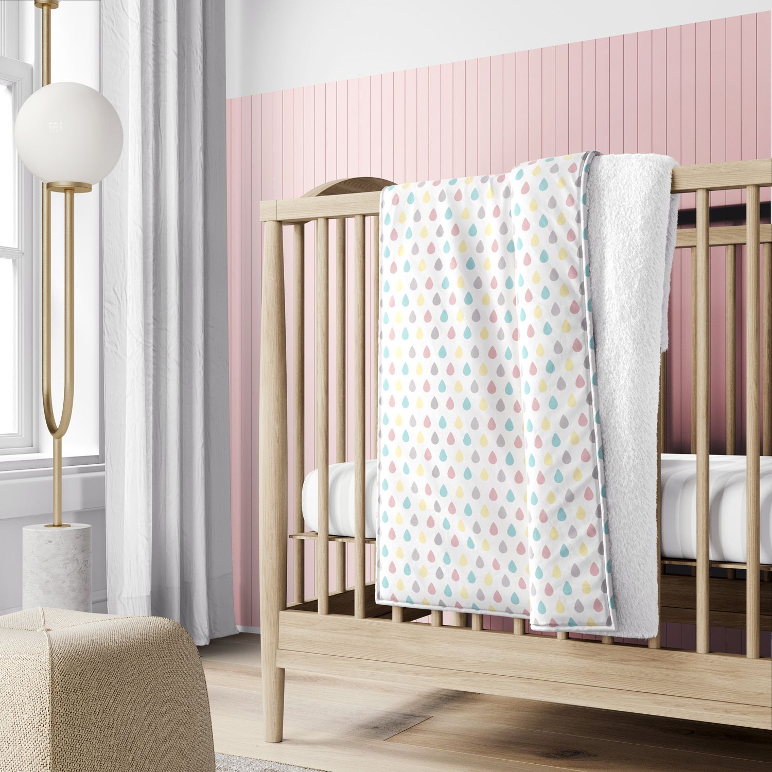 Cobertor Gotas do Céu Azul 1M