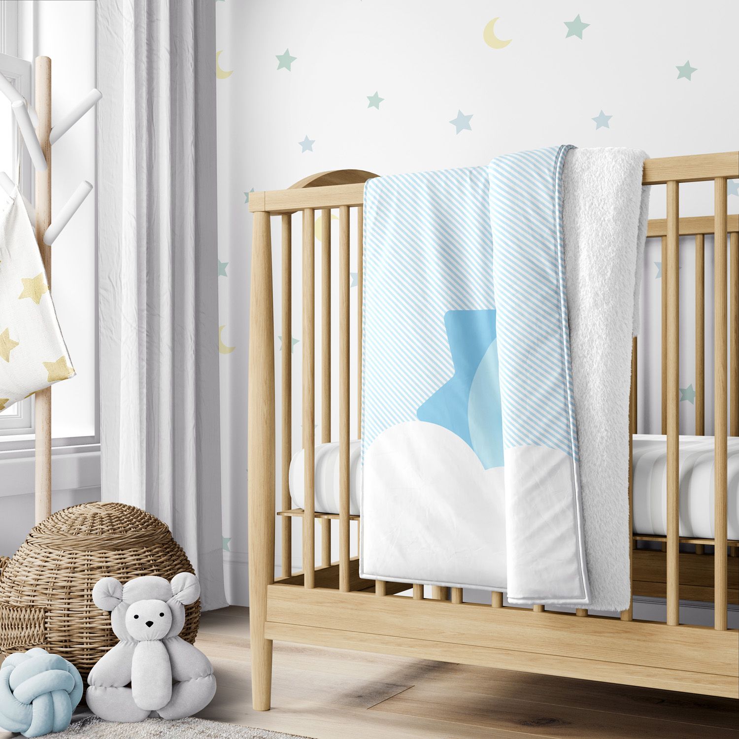 Cobertor Nuvem de Algodão Amarelo 1M