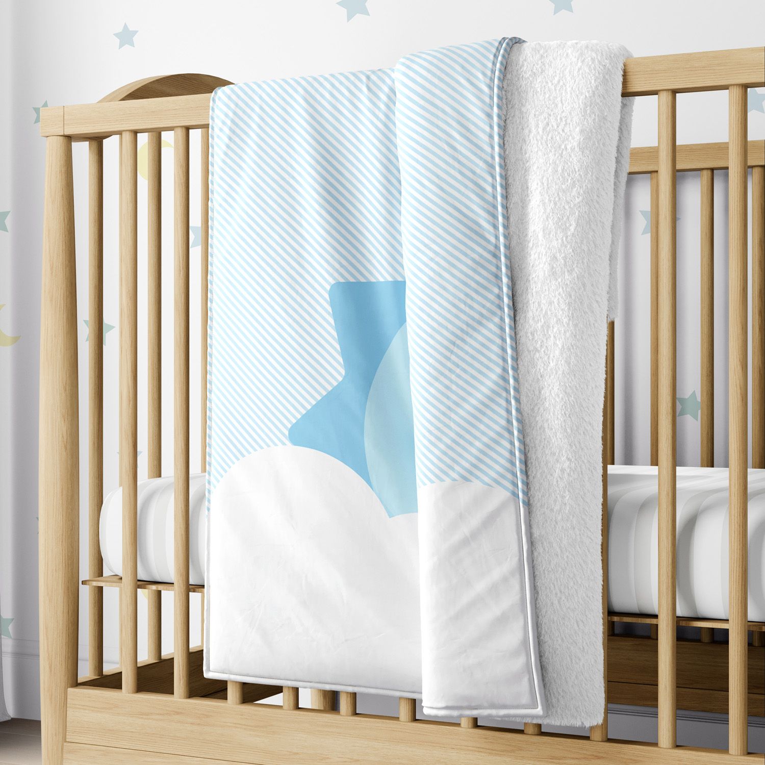 Cobertor Nuvem de Algodão Amarelo 1M