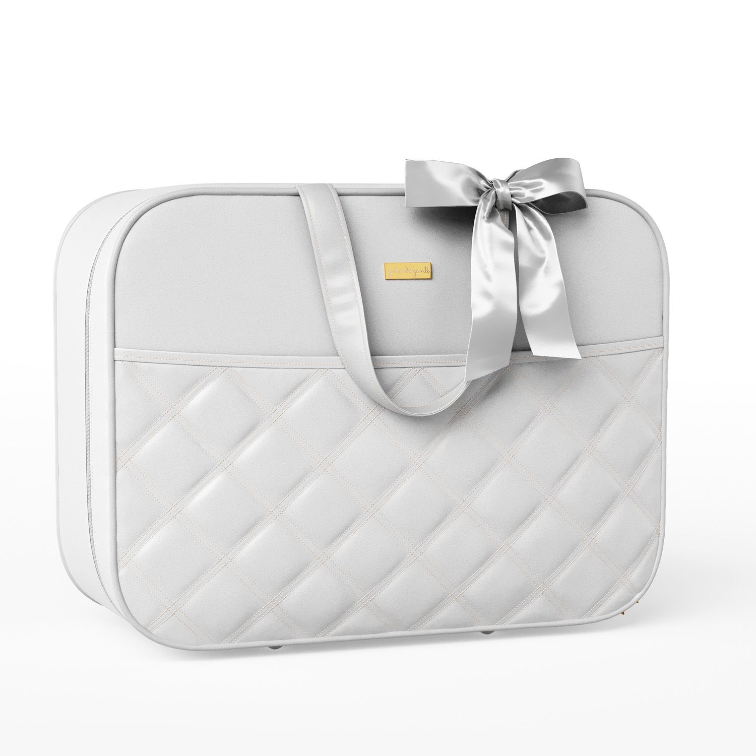 Mala Maternidade Azul Marinho e Bege Luxo 48cm