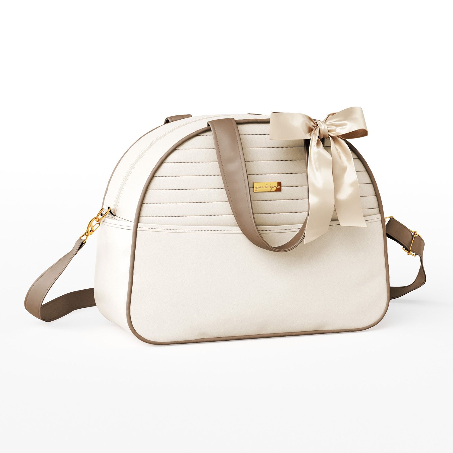 Bolsa Maternidade Clássica Branca 38cm