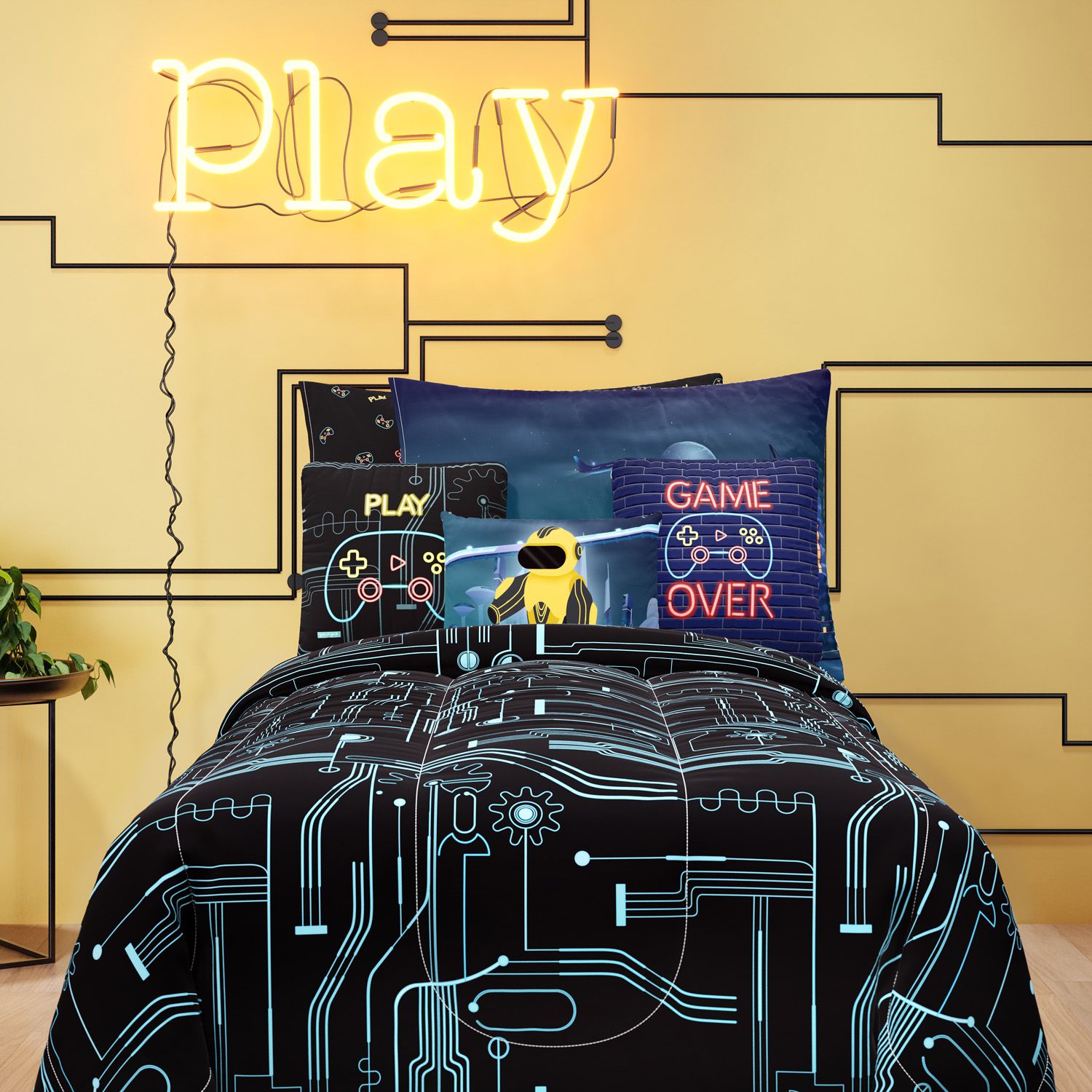 Kit Cama Infantil Solteiro Gamer