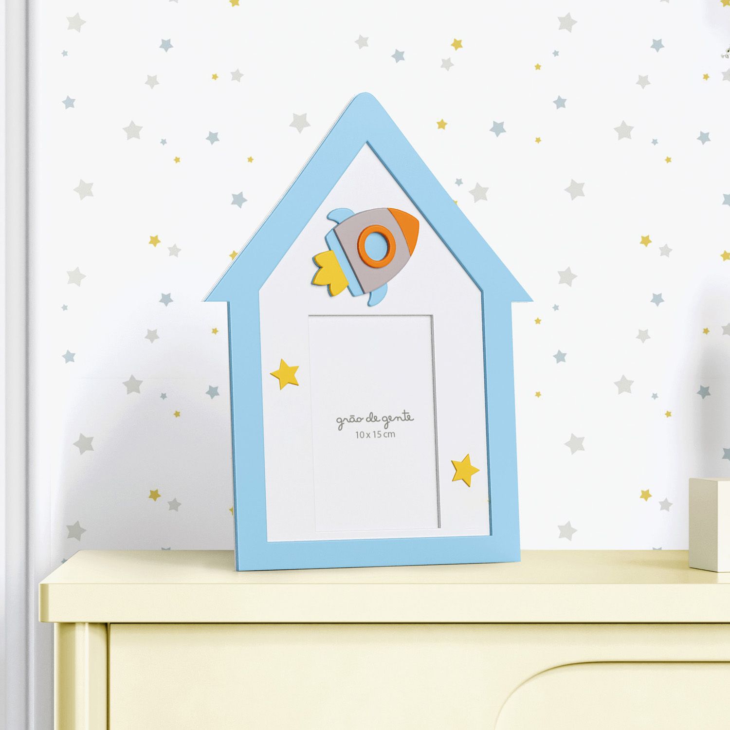 Porta Retrato MDF Patchwork 10cm x 15cm