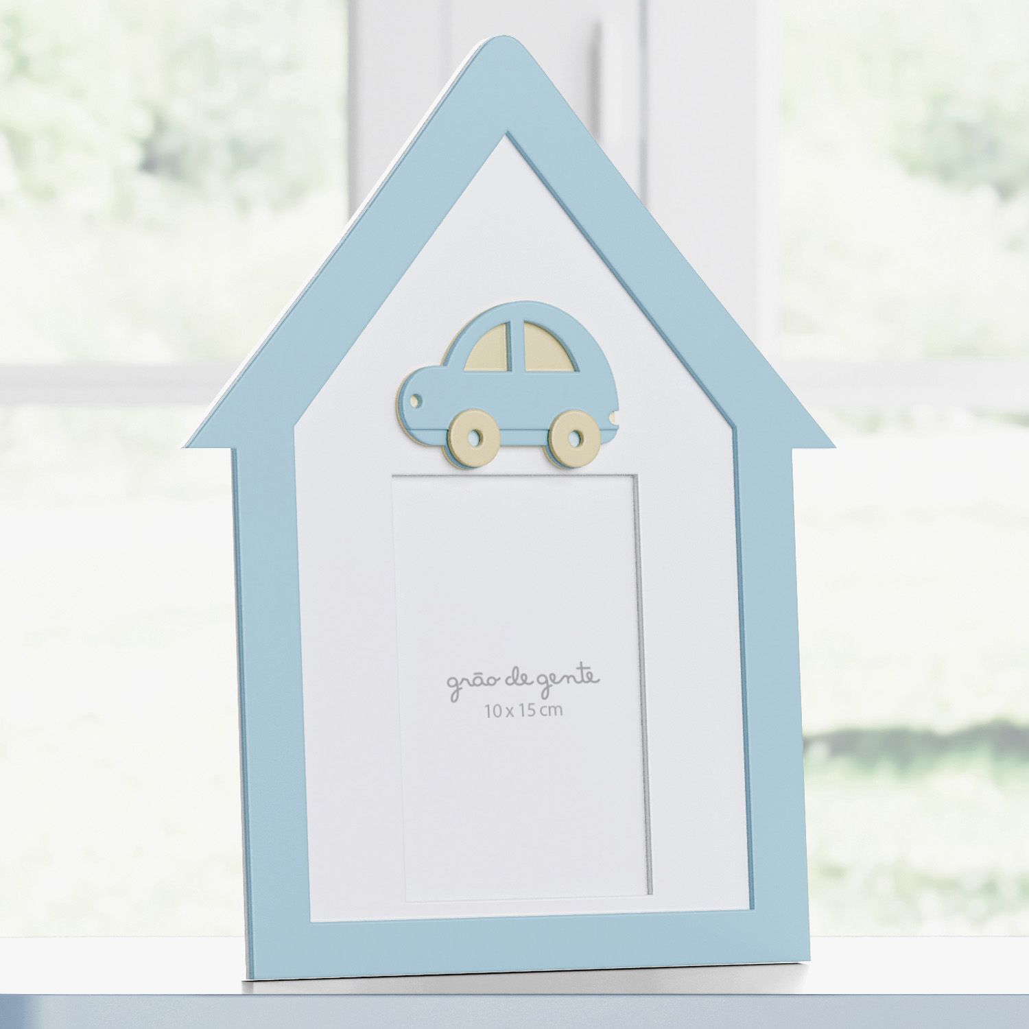 Porta Retrato MDF Carrinhos 10cm x 15cm