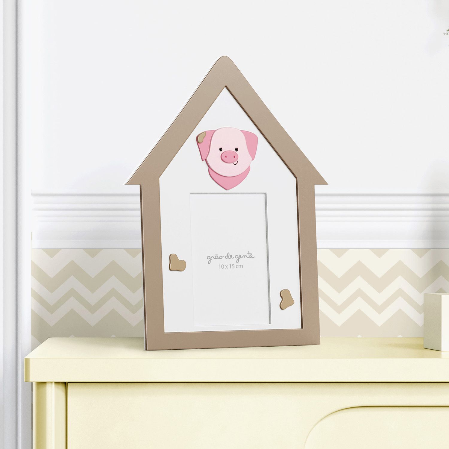 Porta Retrato MDF Fazendinha 10cm x 15cm