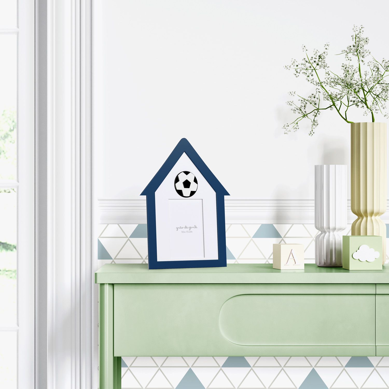 Porta Retrato MDF Futebol 10cm x 15cm