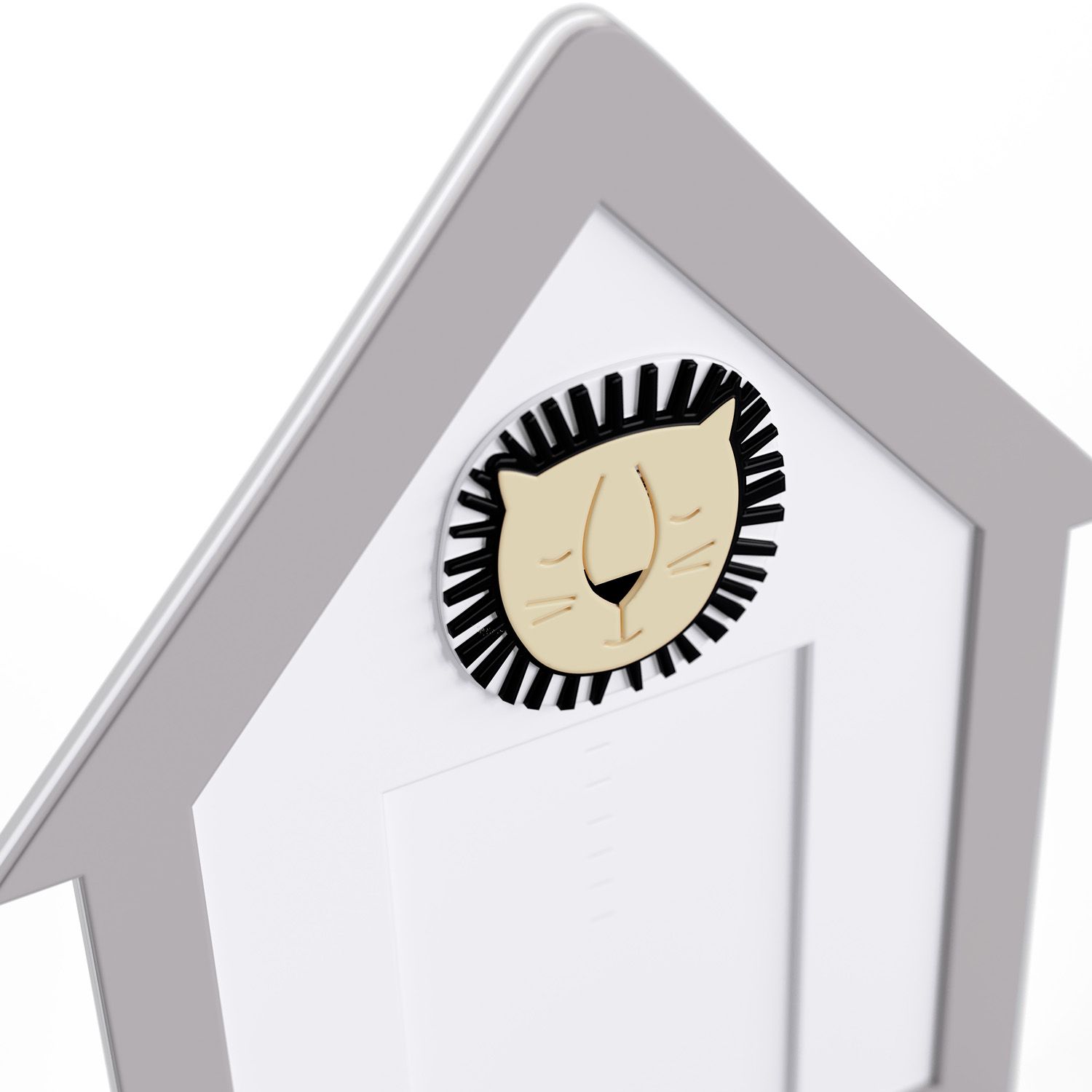 Porta Retrato MDF Floresta Branco e Preto 10cm x 15cm