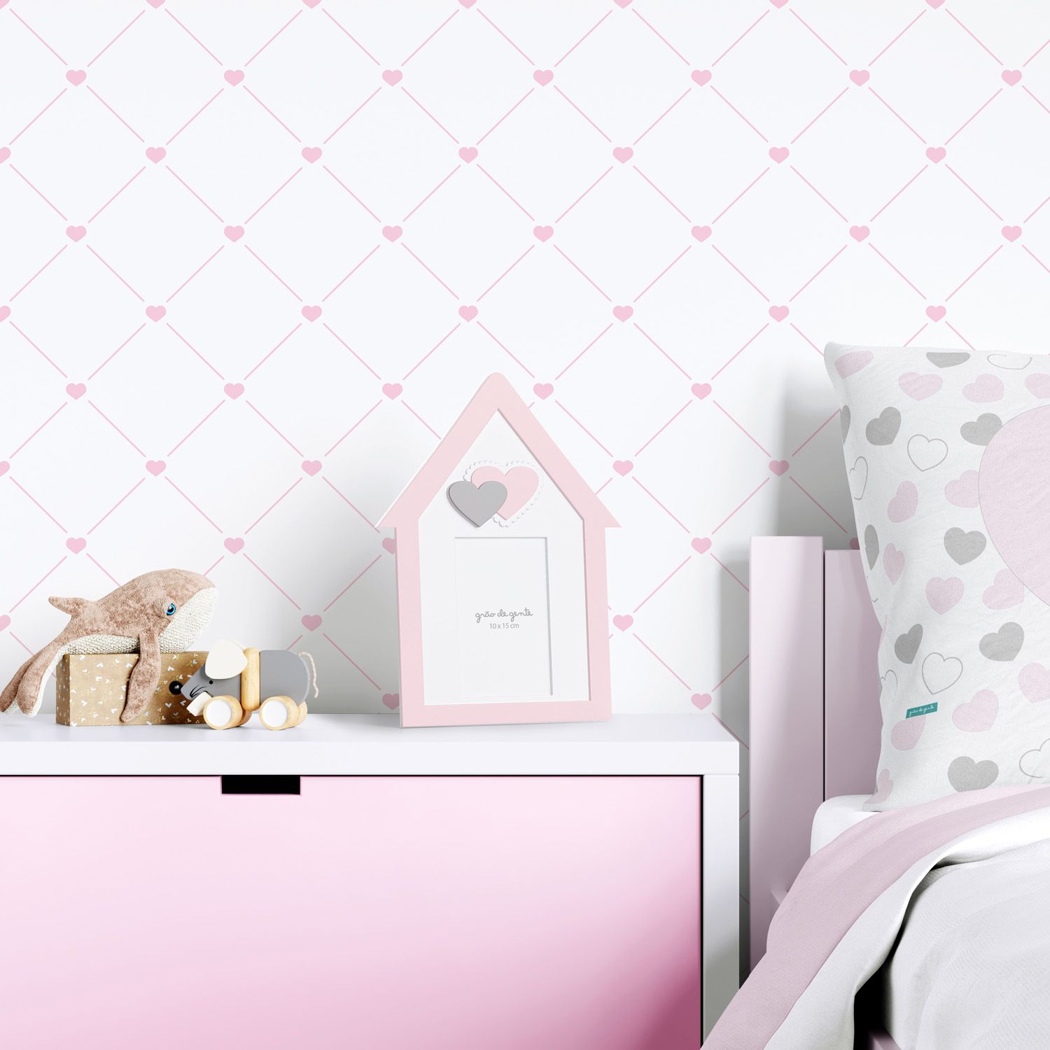 Porta Retrato MDF Amiguinhos Amor da Mamãe 10cm x 15cm