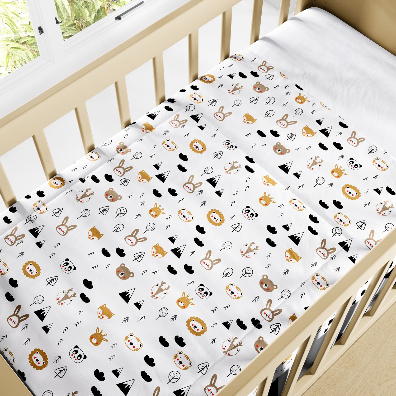 Edredom de Berço Safári Escandinavo