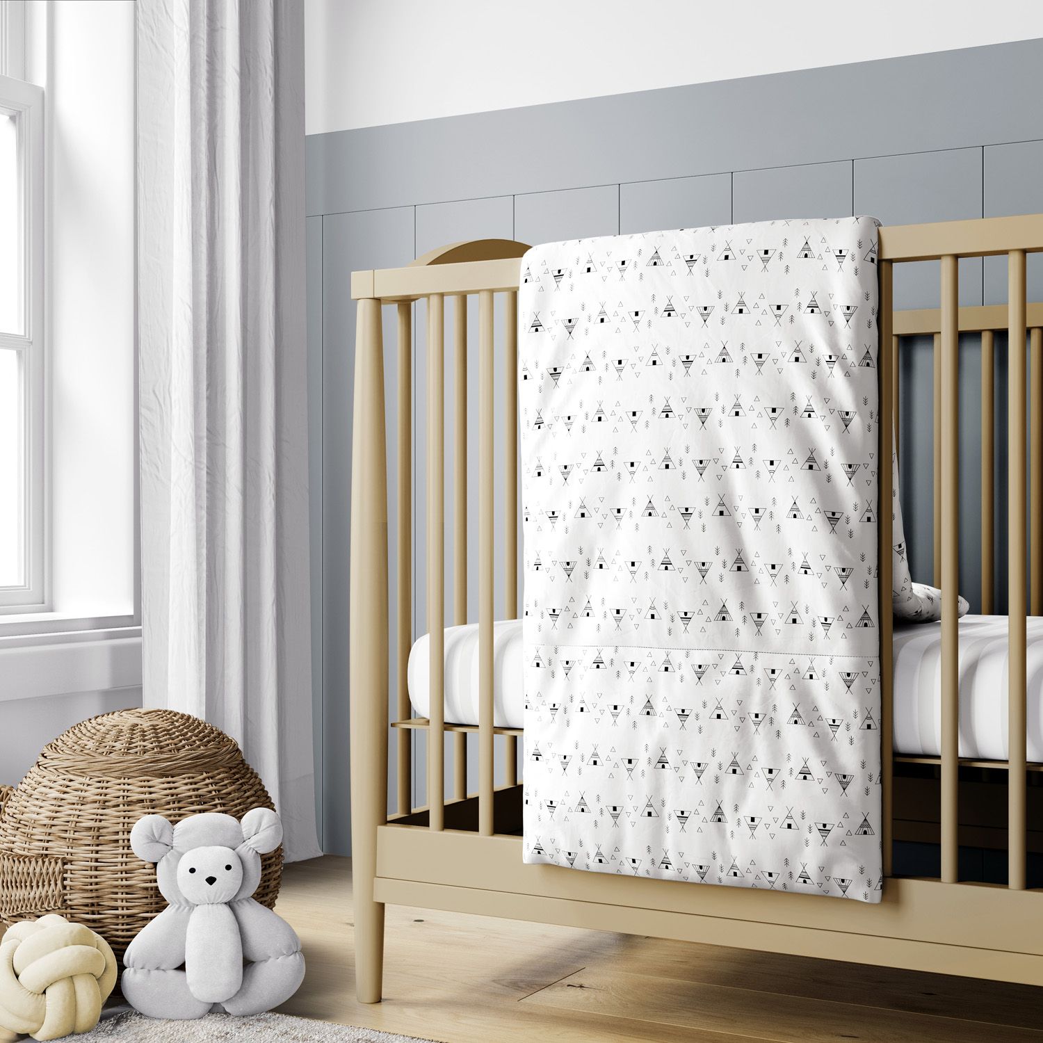 Edredom de Berço Cabana Escandinava